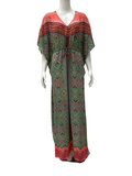 Vanessa Virginia multicolored bohemian maxi dress - size 34