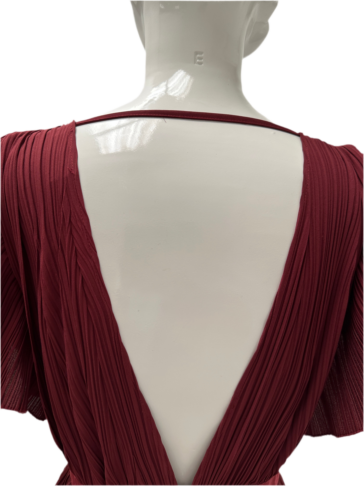 Elisabetta Franchi burgundy cocktail dress - size 40IT