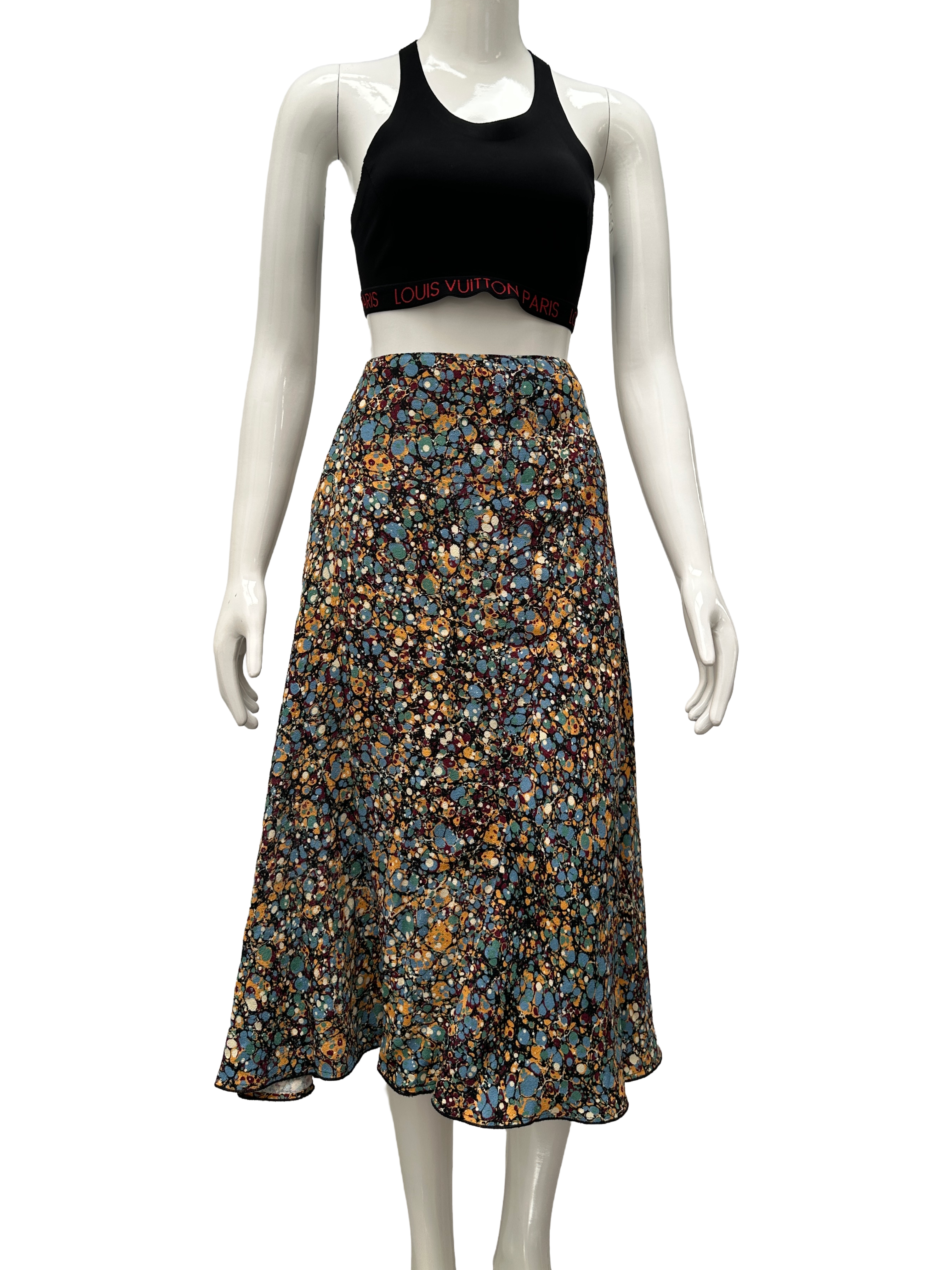 Victoria Beckham printed A-line skirt - size 42
