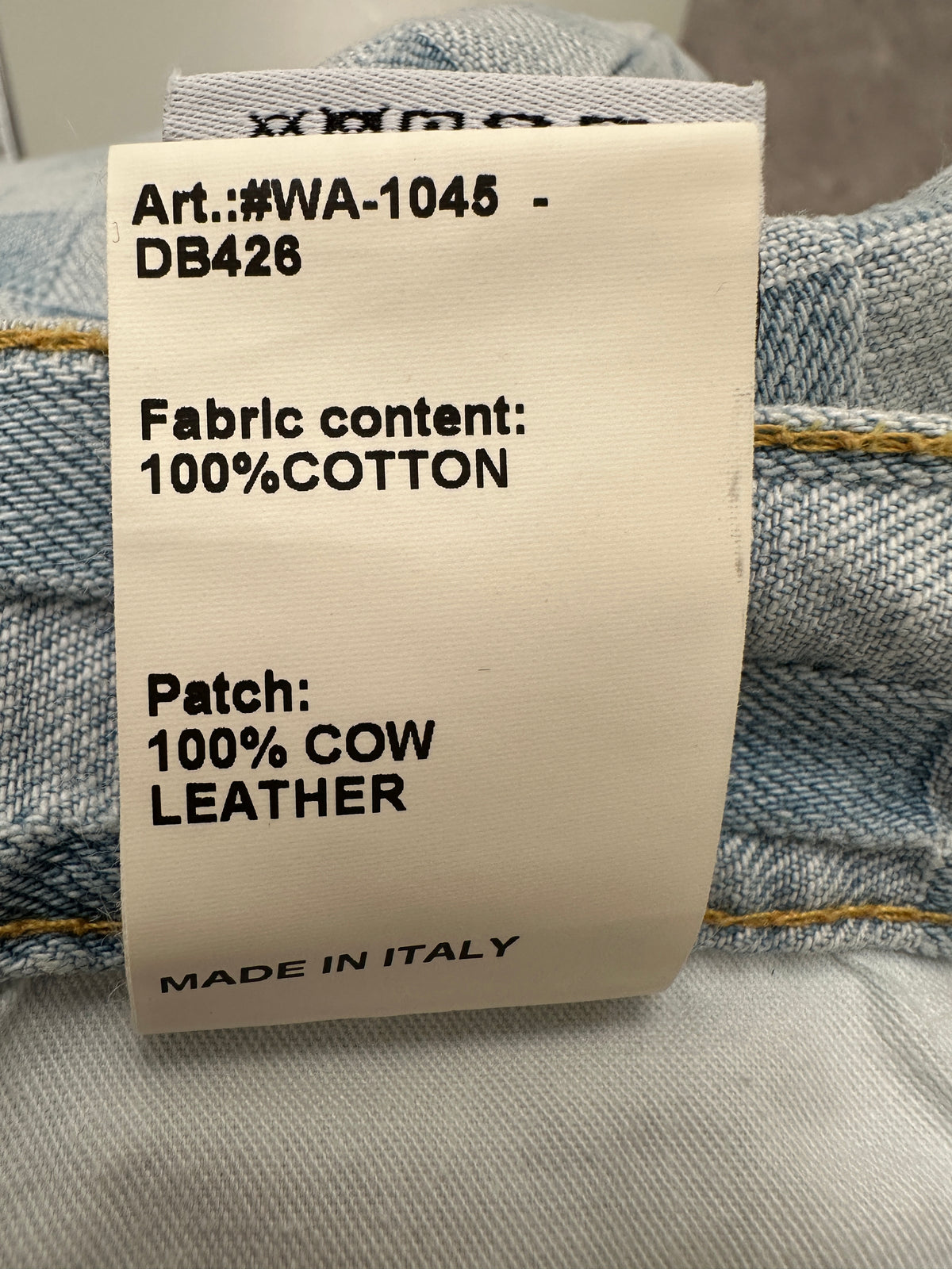 R13 checkered denim pants - size 26