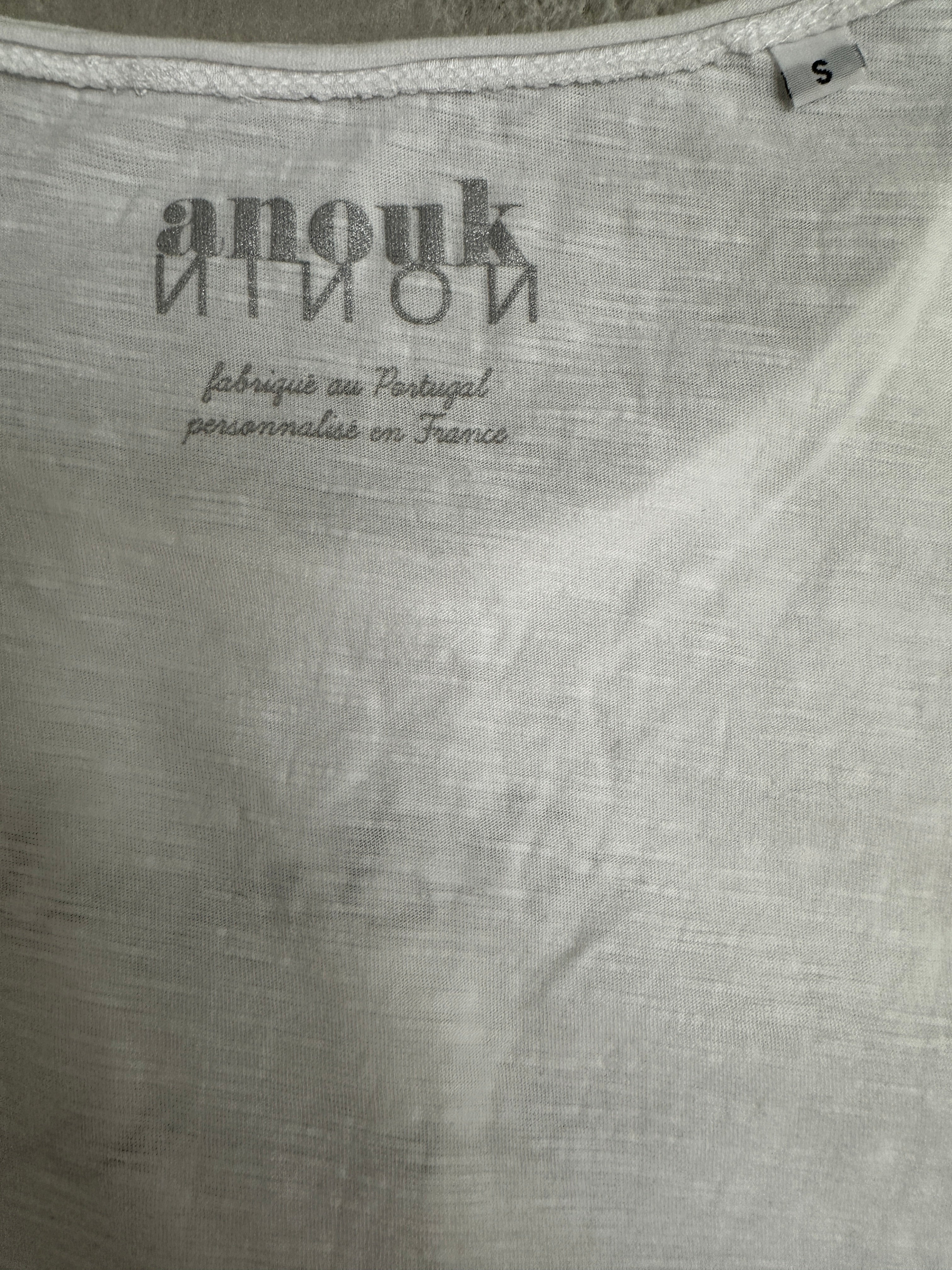 Anouk Nonin white tee shirt "la petite cannoise" - size 36