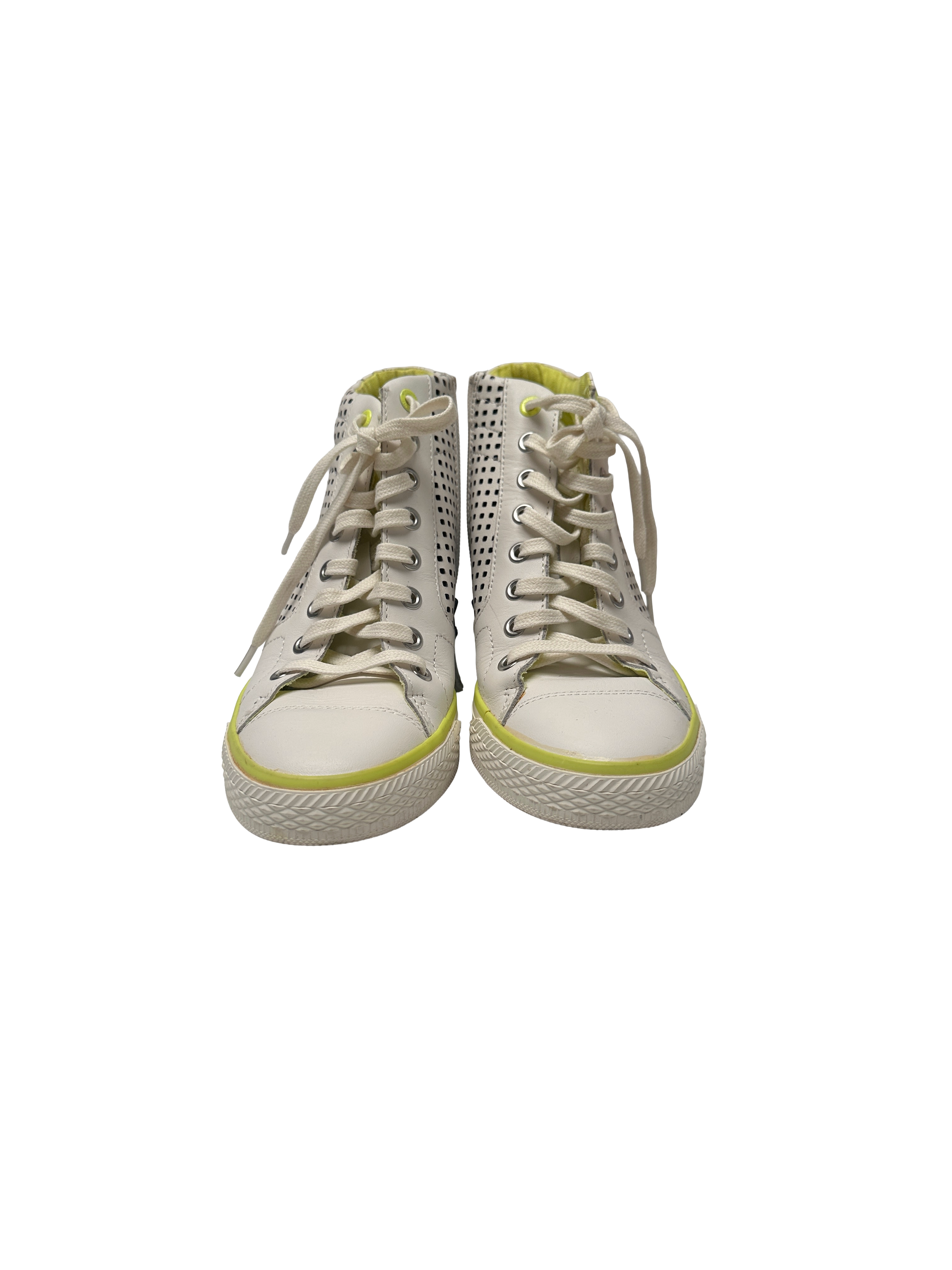 DKNY white wedge sneakers - size 38.5