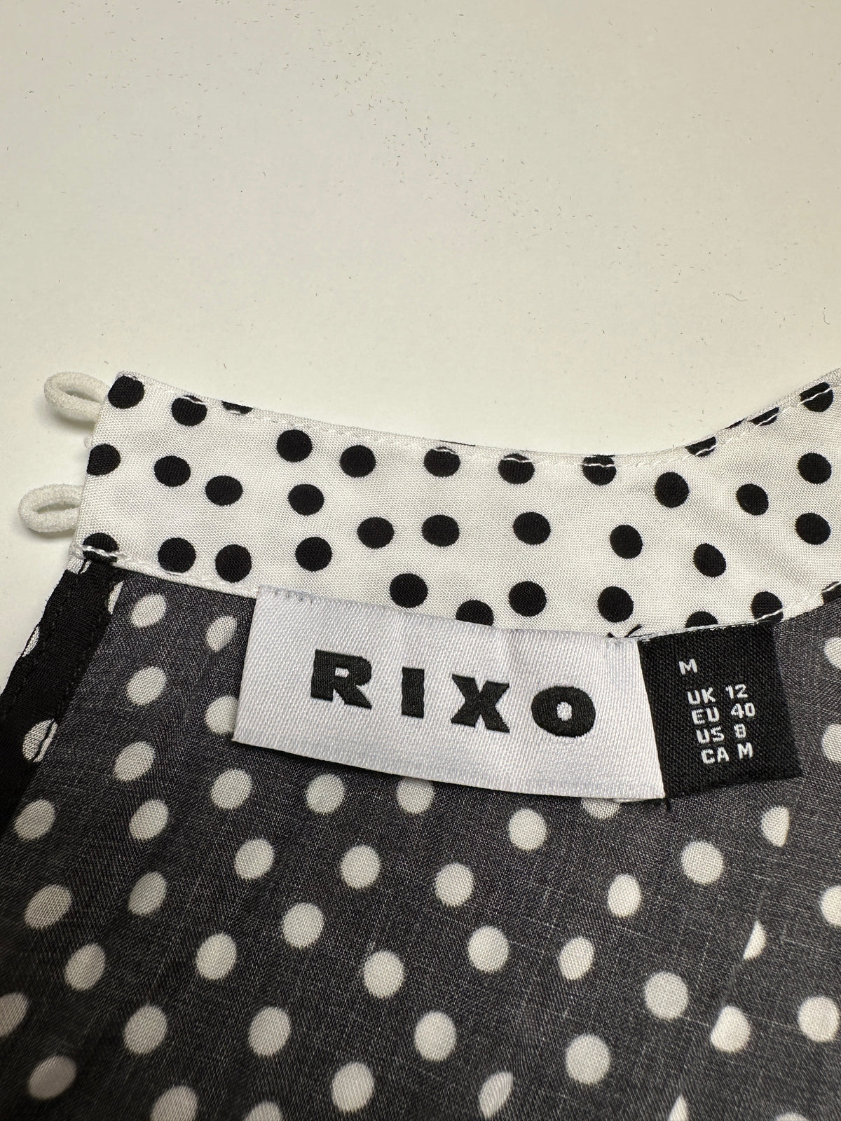 Rixo polka dot and leopard print dress - size 40