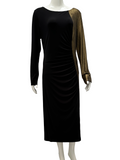 Anne Klein black and gold dress - size 40