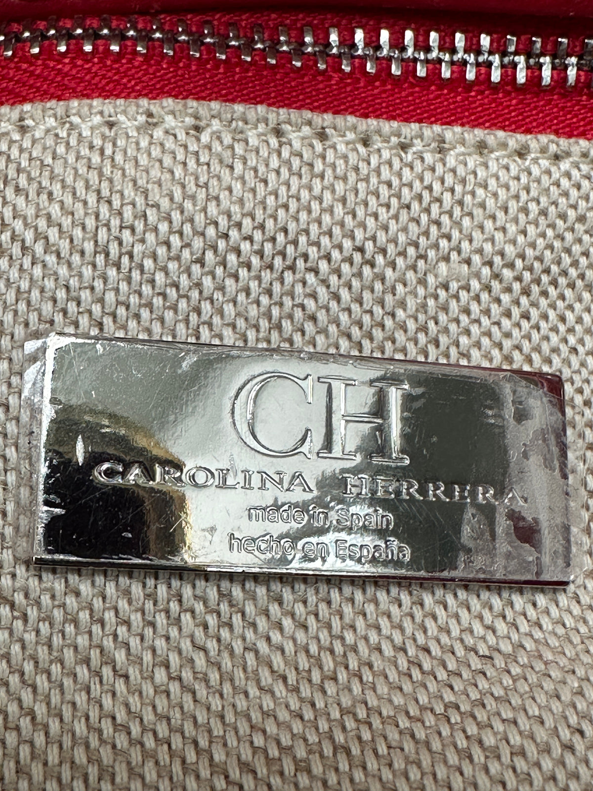 Carolina Herrera red shoulder bag