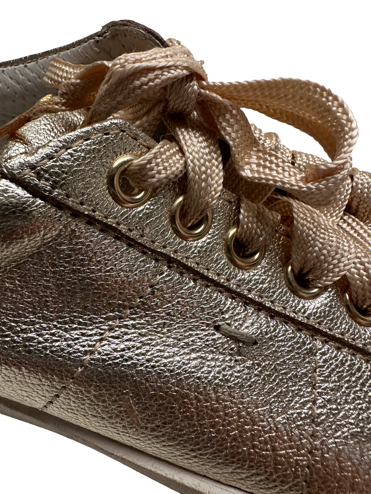 Santoni gold sneakers - size 37