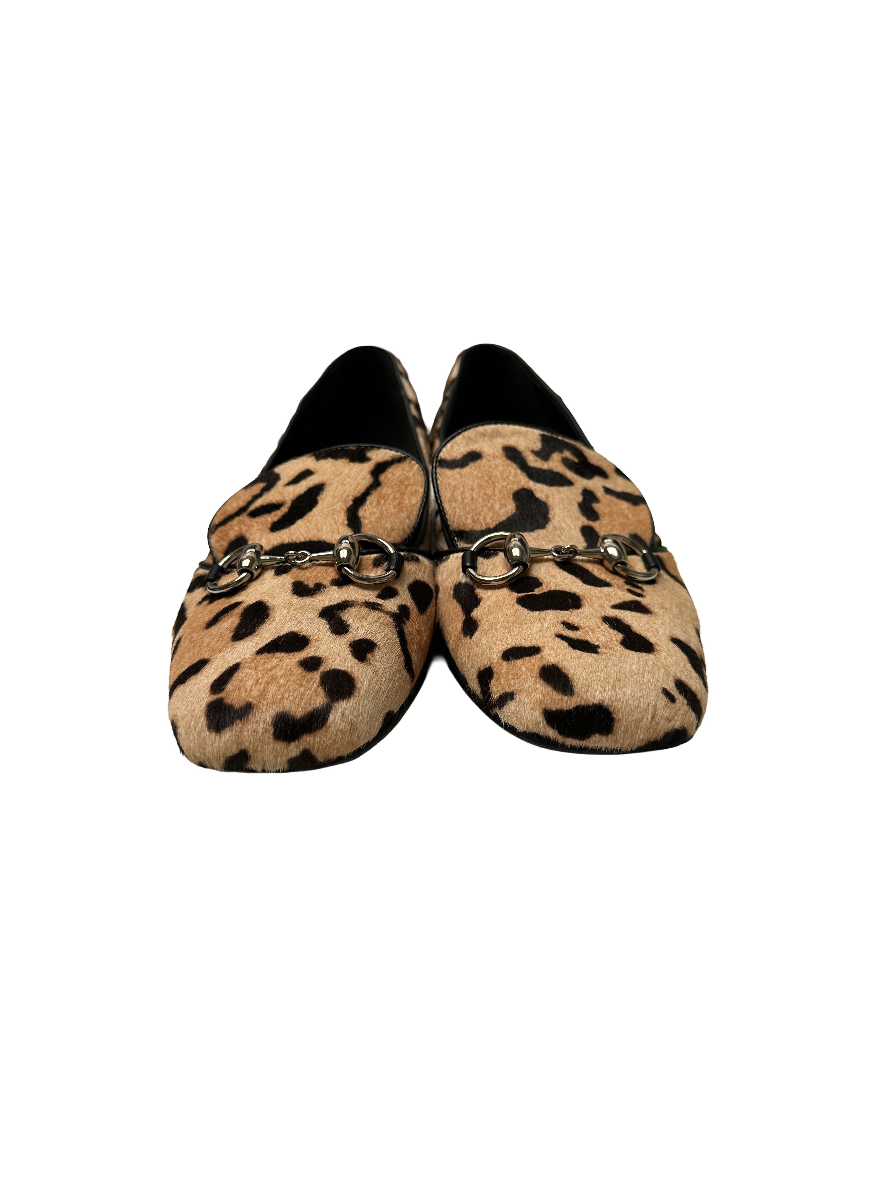 Gucci Horsebit leopard print loafer - size 39.5