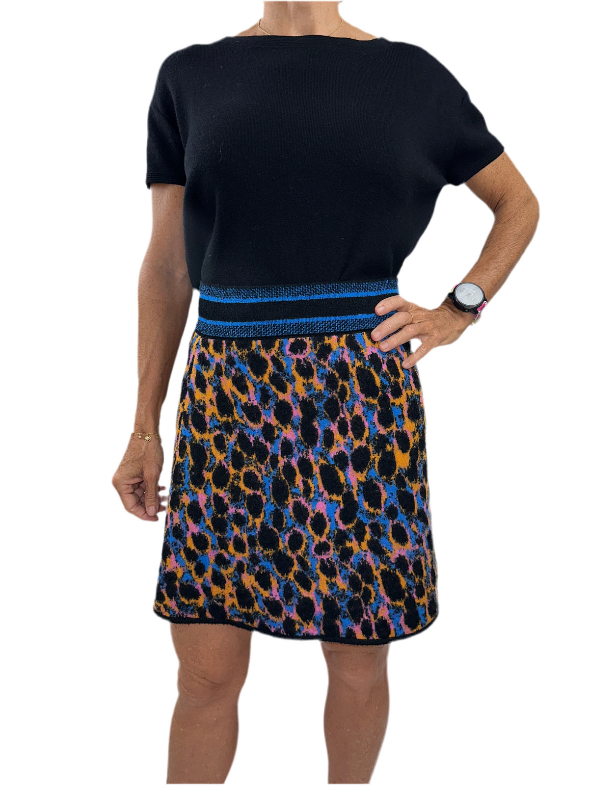 Dior leopard neon skirt multiple colors - size 36