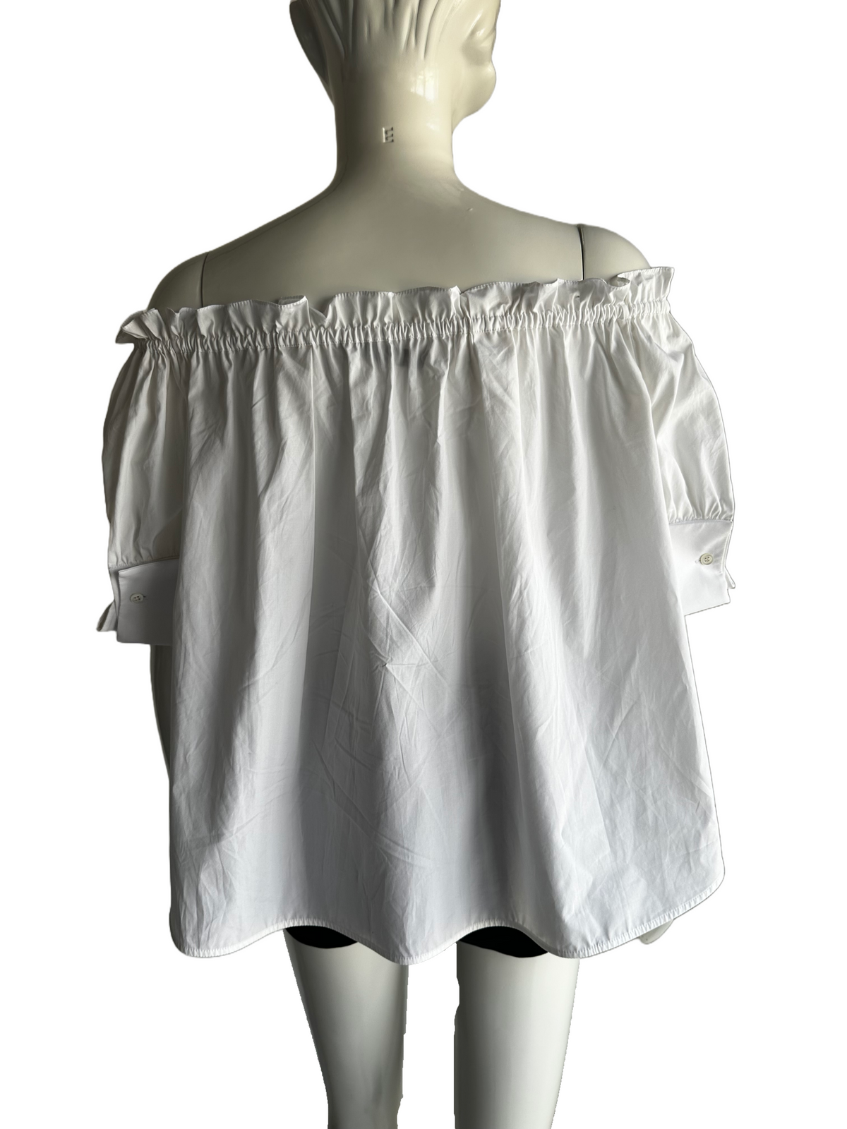 Dior white blouse with bare shoulders - size 34