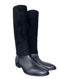 Dior leather boots with suede shaft - size 36.5