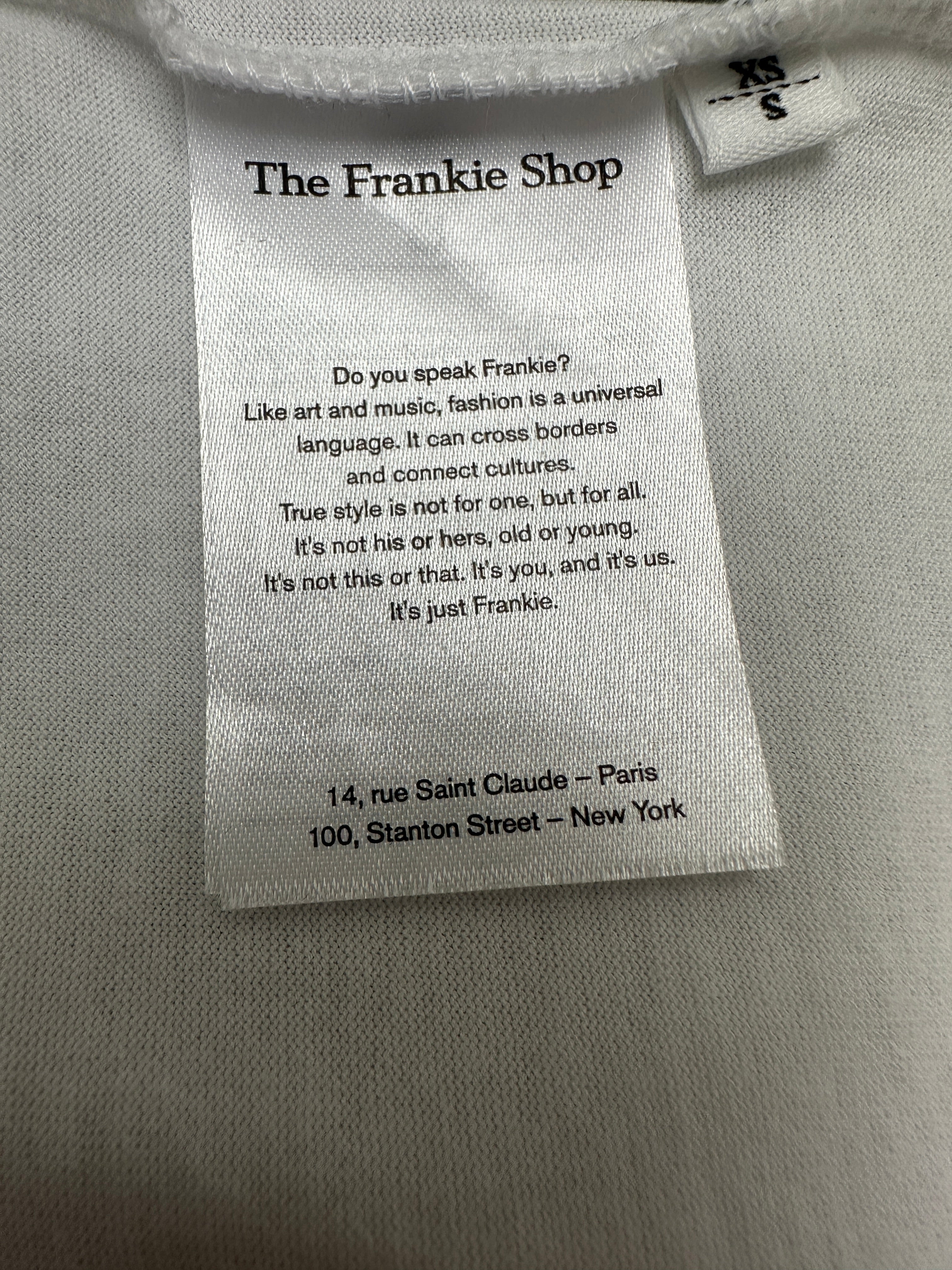 The Frankie Shop white rio oversized sleeve tee - size XS/S