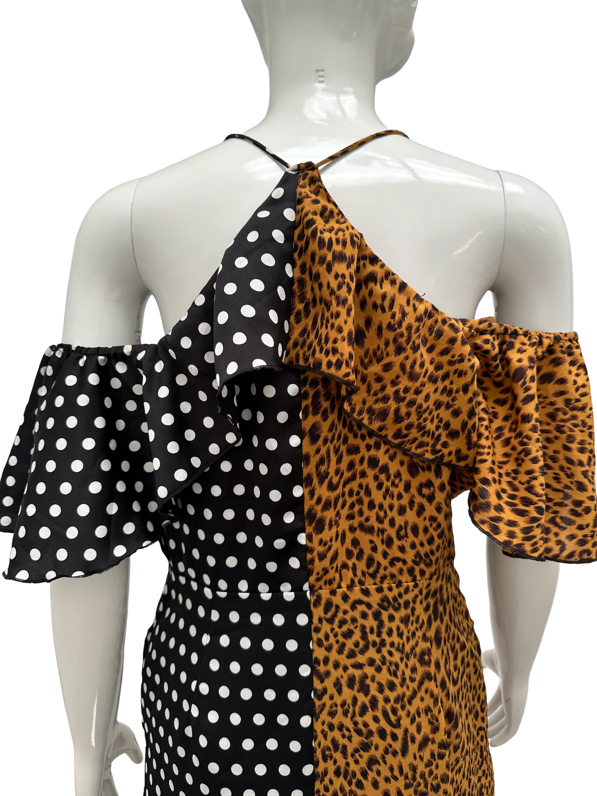 U leopard and polka-dot dress - size 36