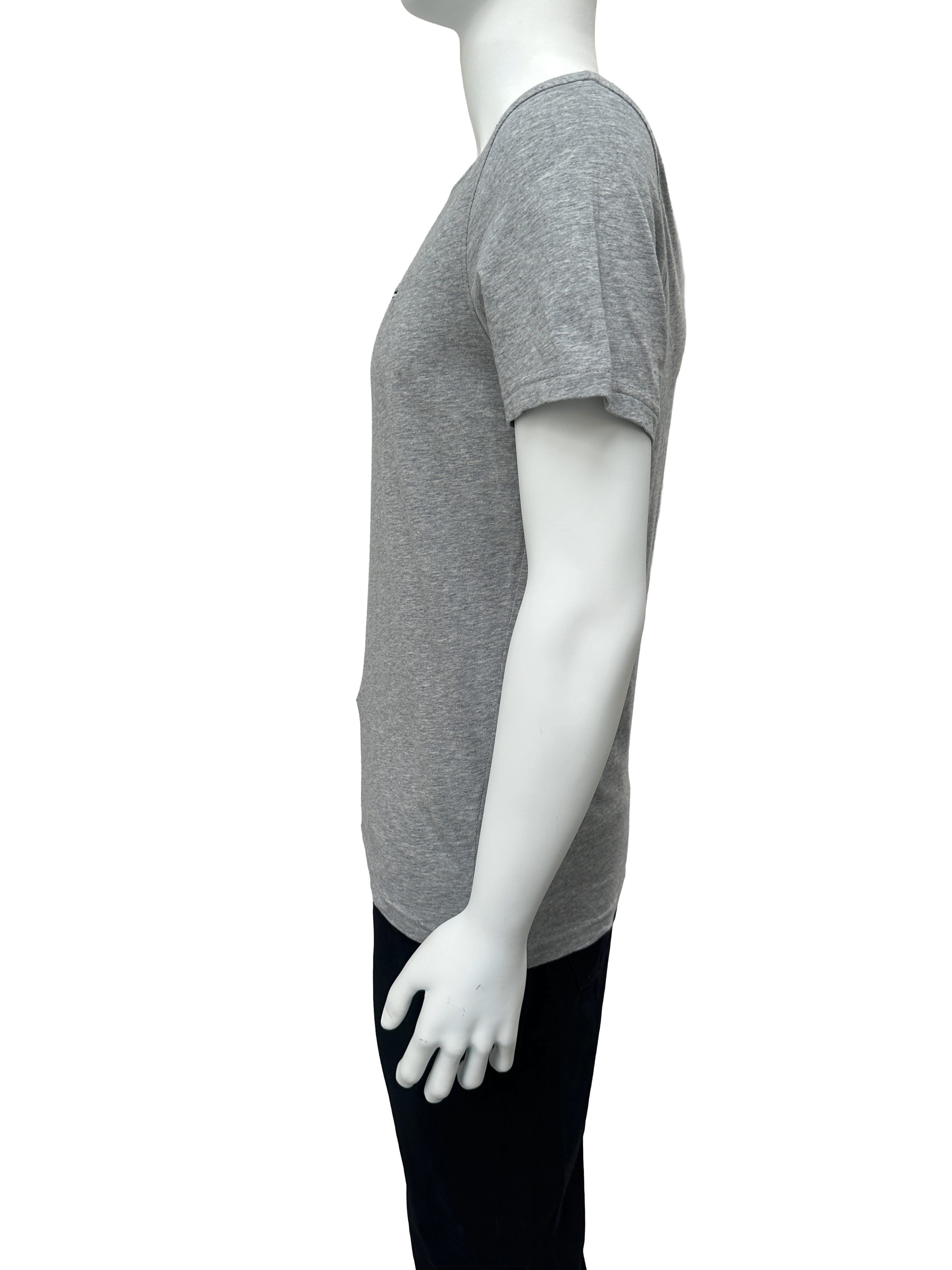 Tommy Hilfiger denim grey flag logo t-shirt - size L