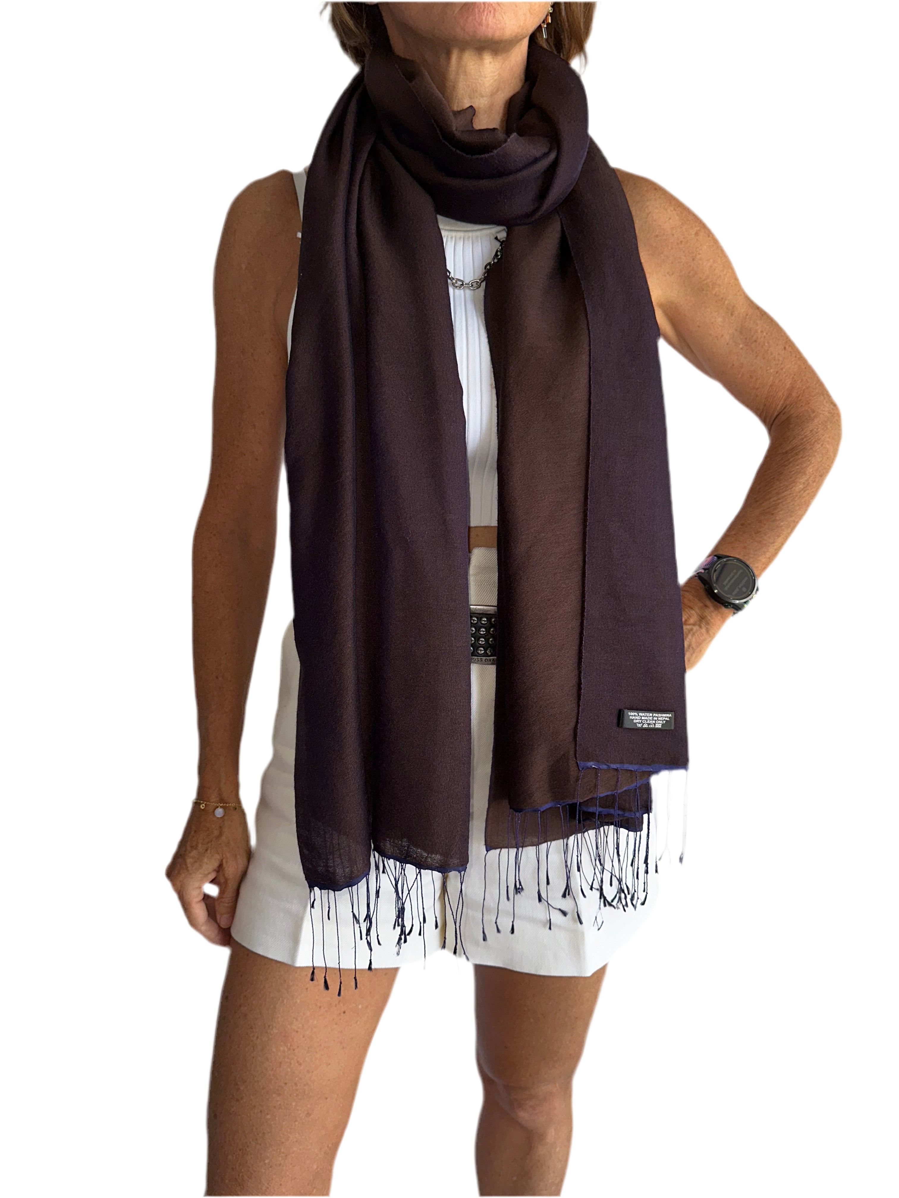 Brown pashmina stole