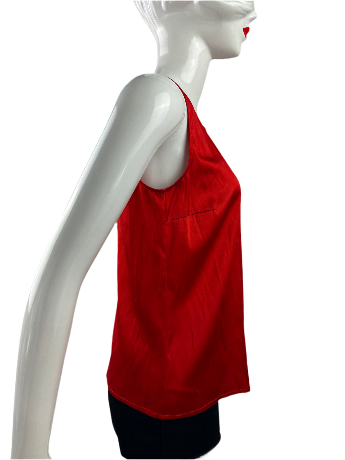 Hugo Boss sleeveless red top with neckline opening - size 36