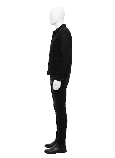 Lee slim rider black denim jacket - size XL
