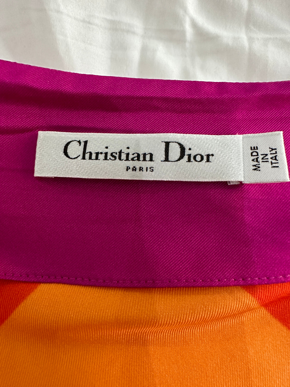 Dior red orange pink skirt - size 40