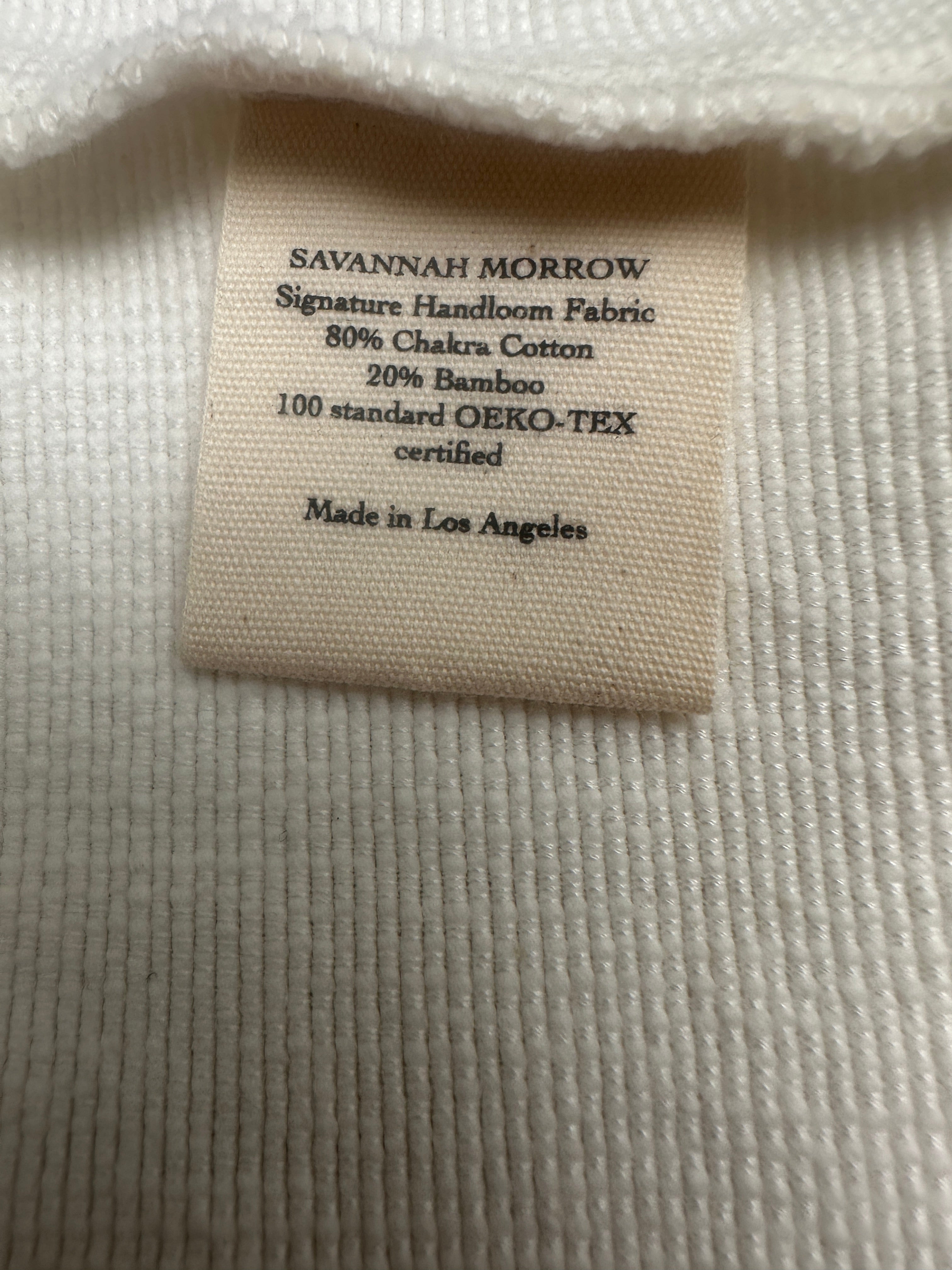 Savannah Morrow off-white wide-leg knit pants - size M