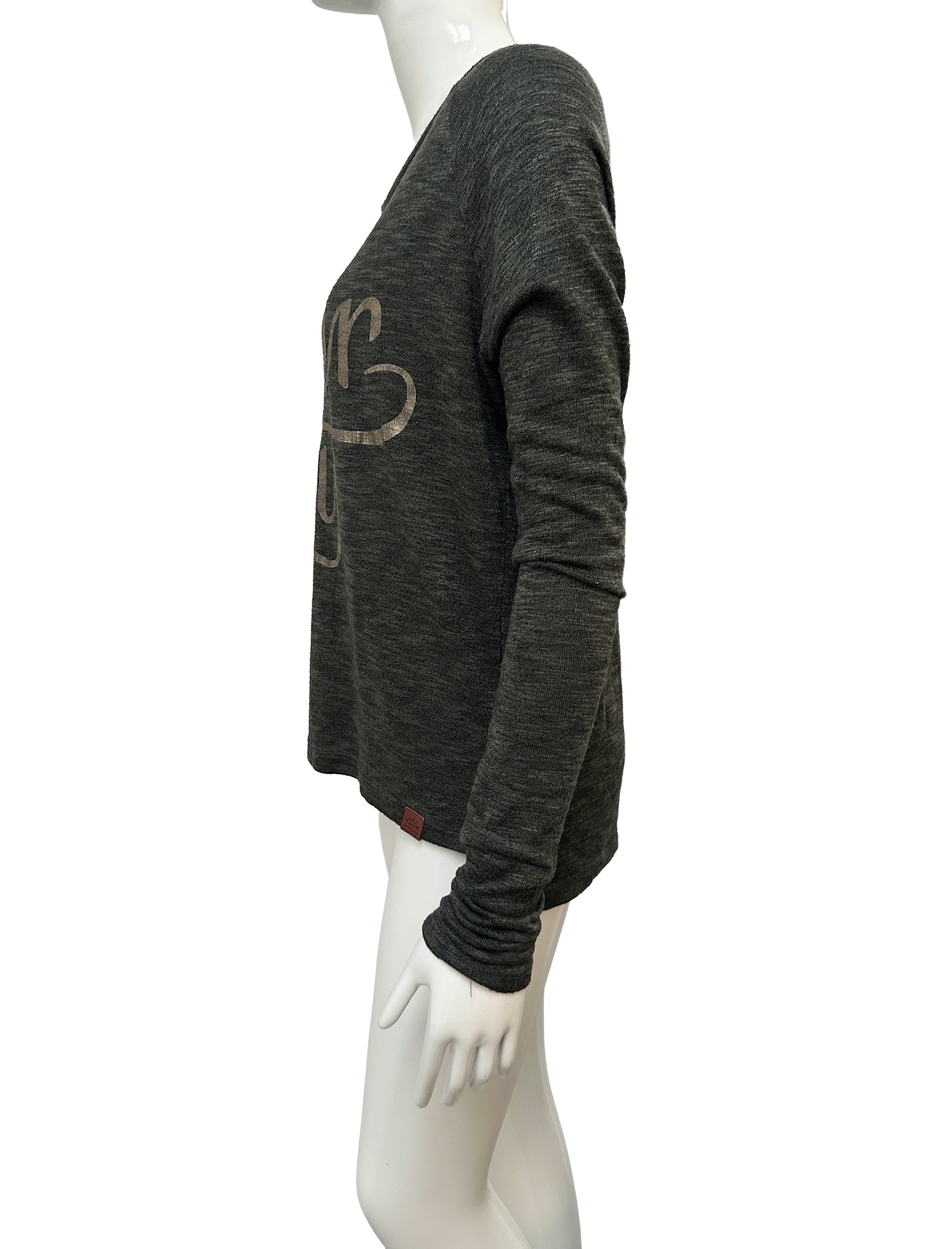 Superdry Sartorial graphic long sleeve top - size M