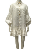 AJE lotus shirt minidress - size 36