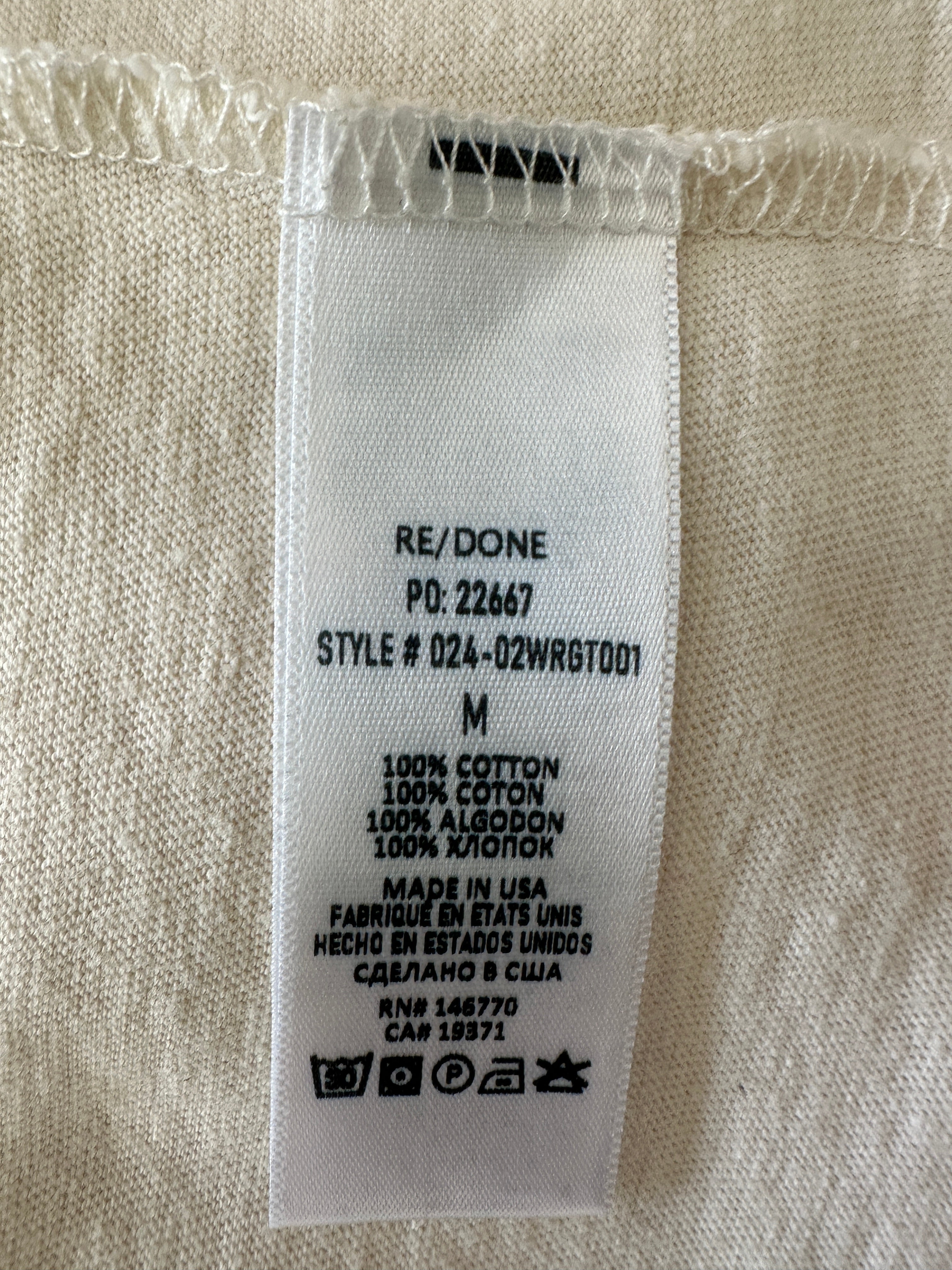 Re/Done snoopy tee shirt - size 38