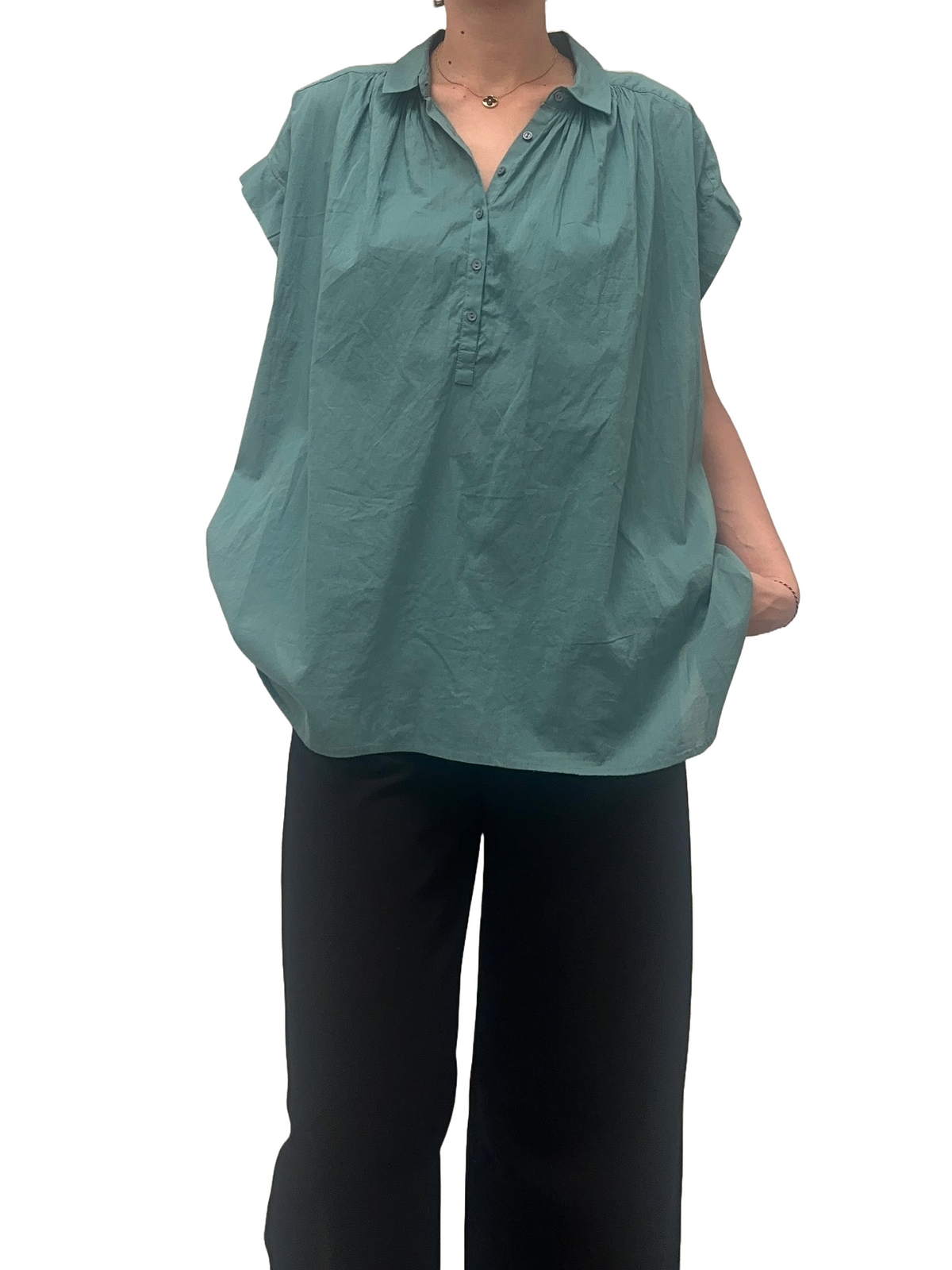 Nili Lotan duck blue blouse - size 36