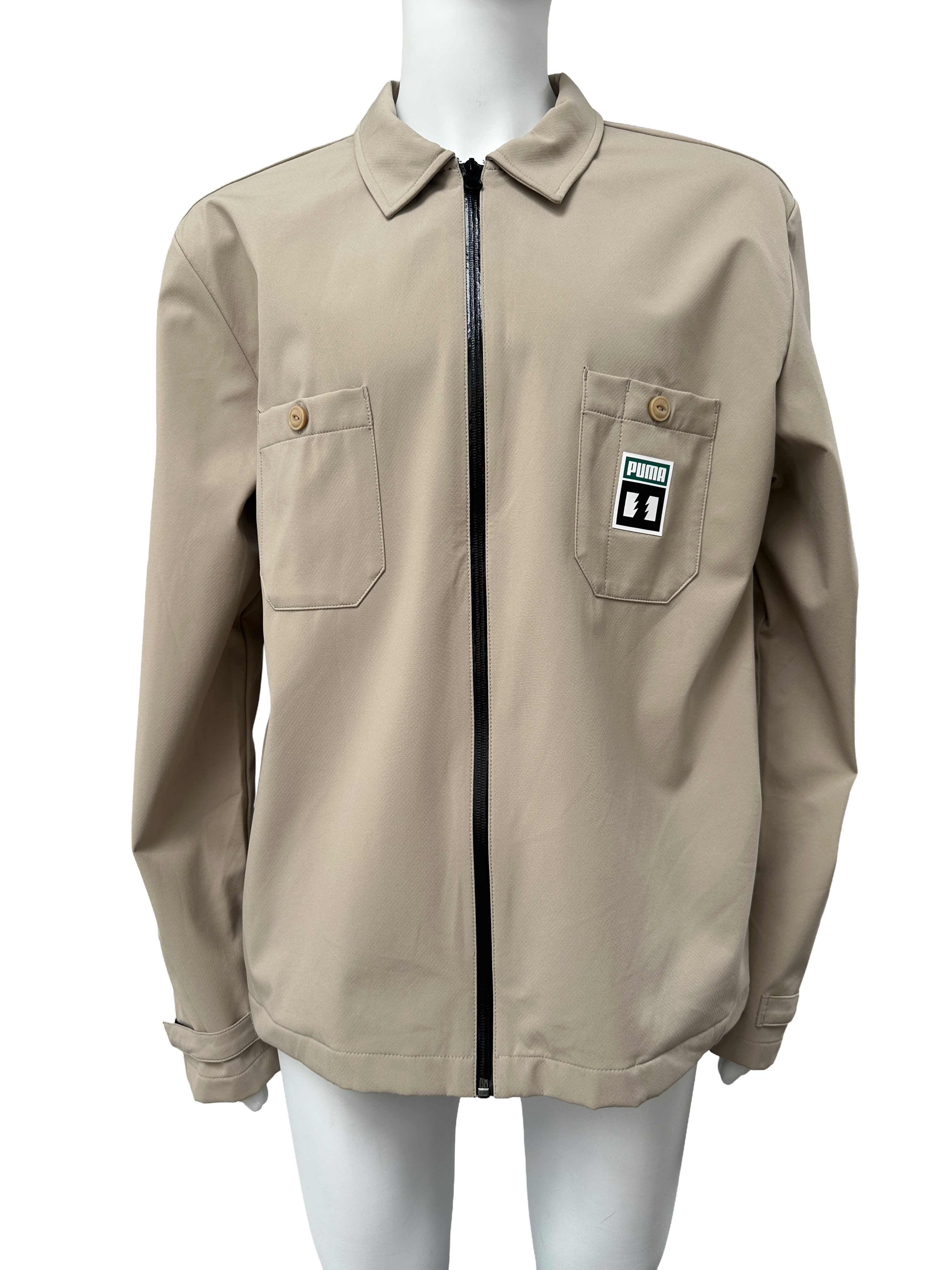 Puma x the hundreds beige workwear jacket - size L