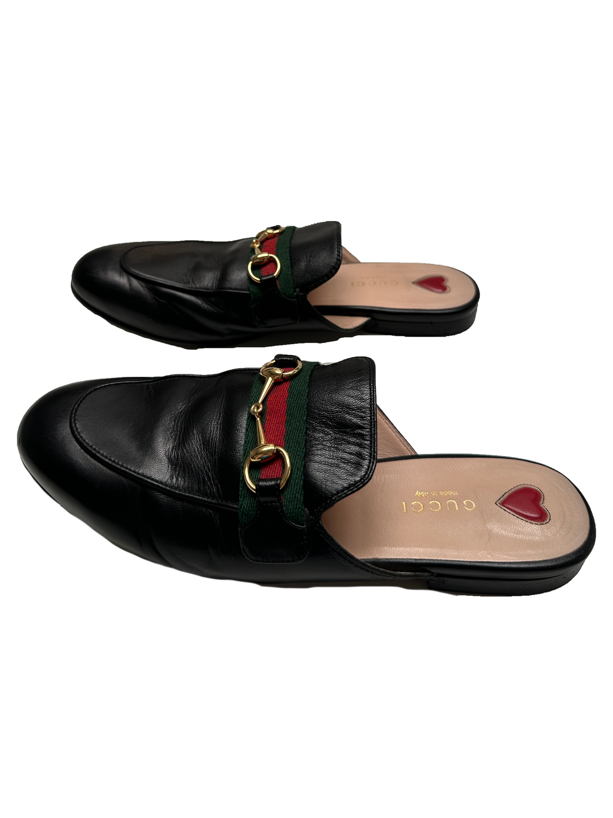 Gucci Princetown black mules - size 38