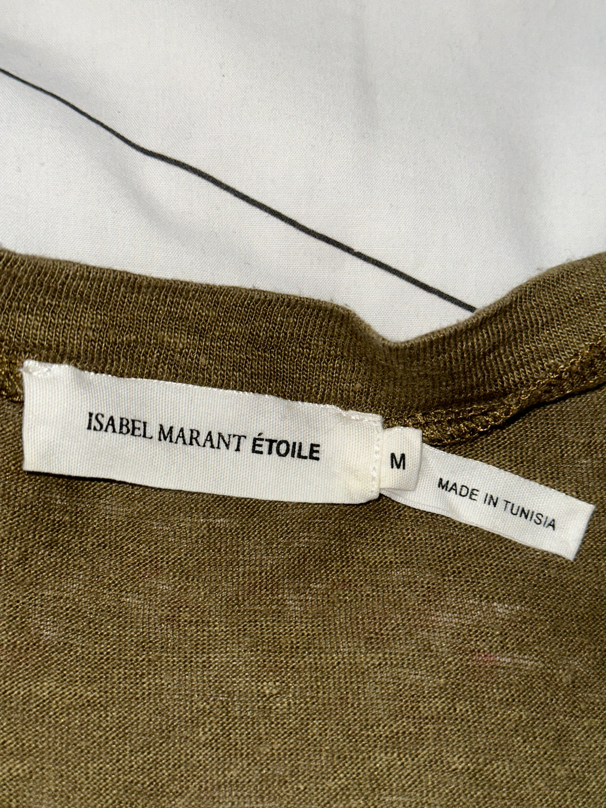 Isabel Marant tee shirt khaki - taille 38