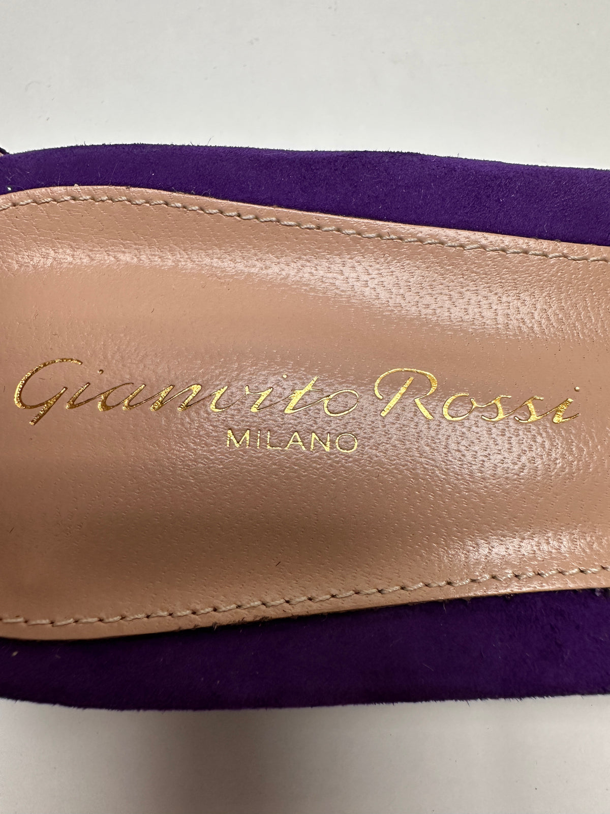 Gianvito Rossi purple heeled sandal - size 39