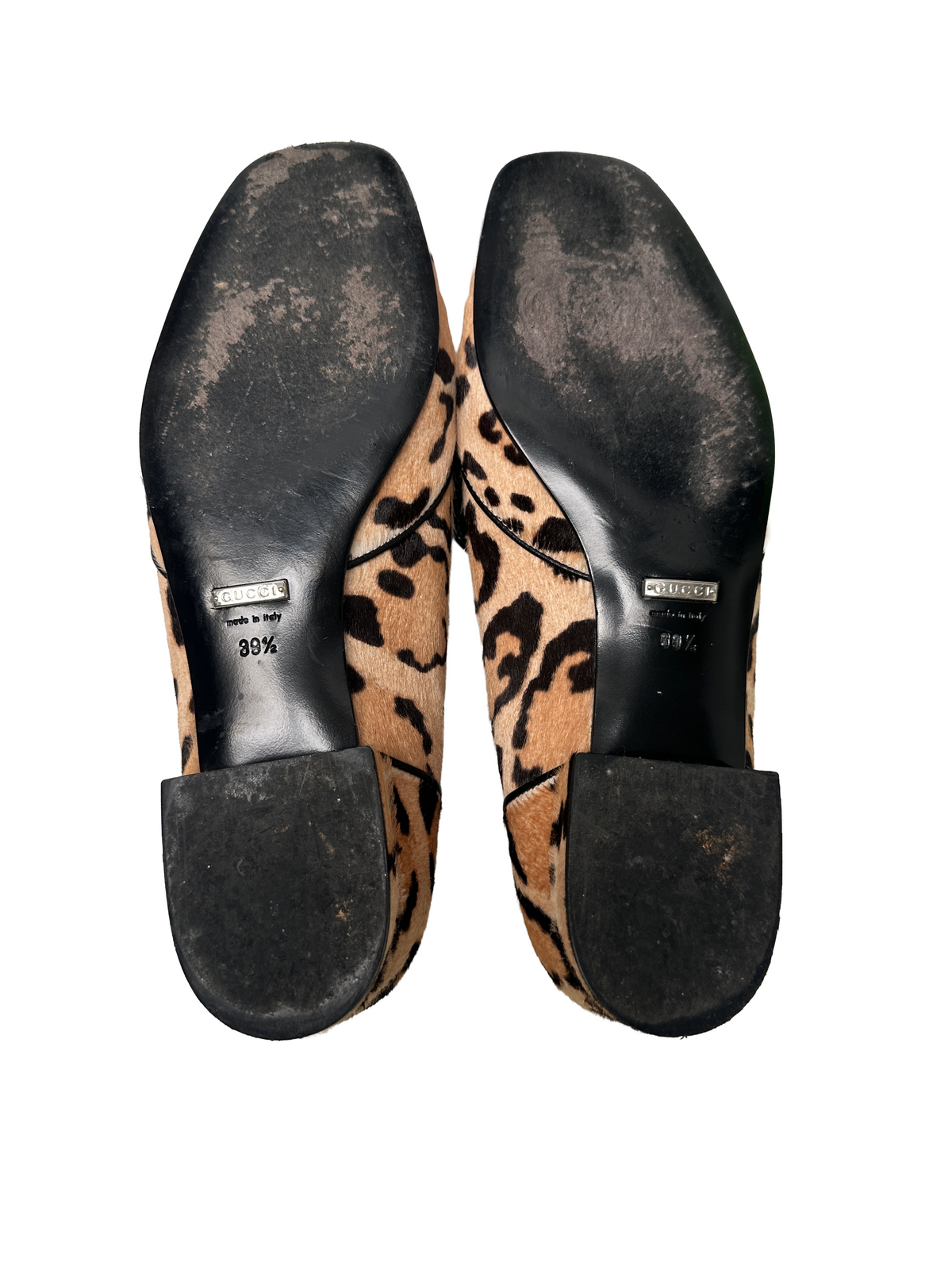 Gucci Horsebit leopard print loafer - size 39.5