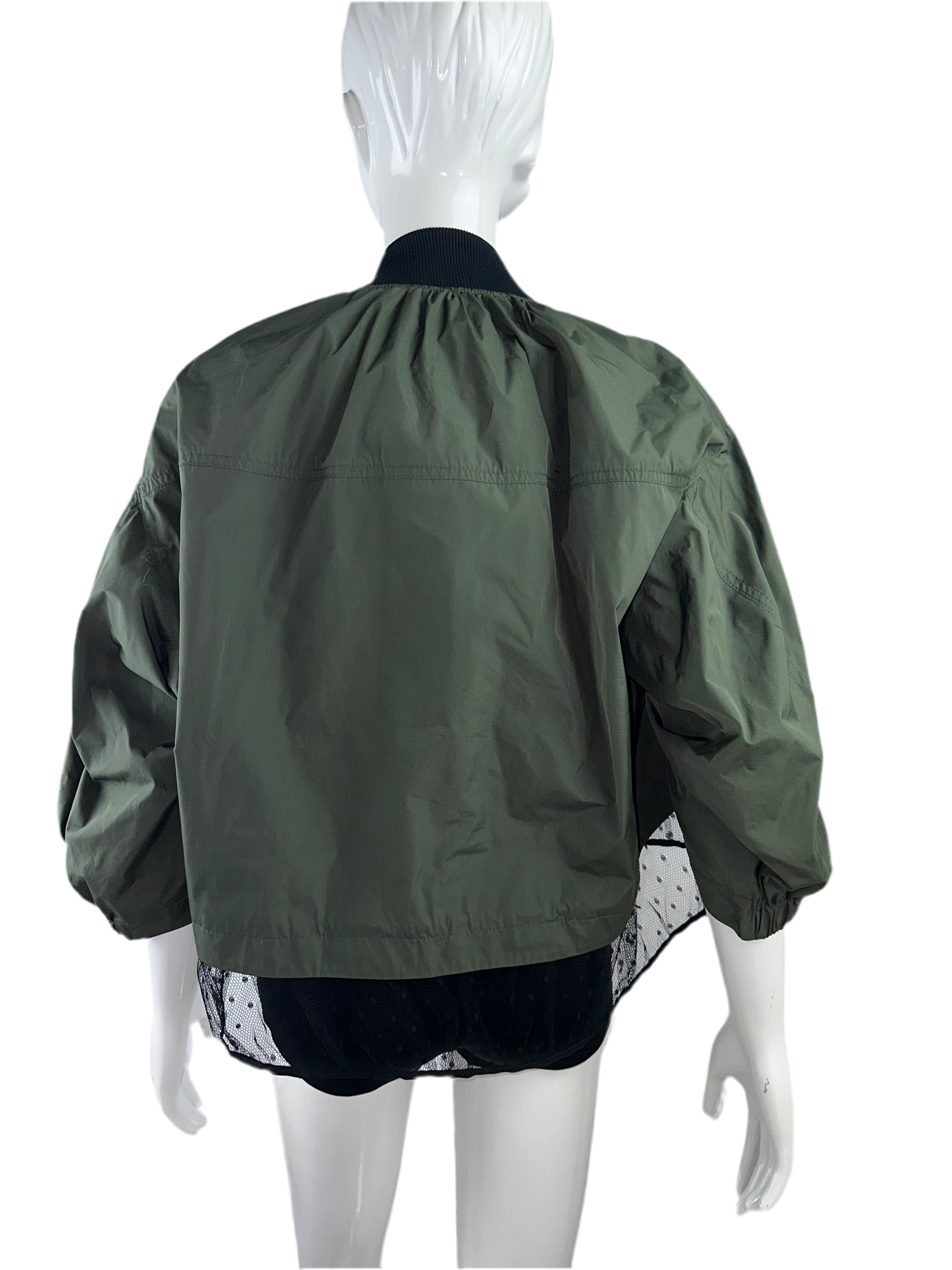 Red Valentino kaki bomber - size 40 IT