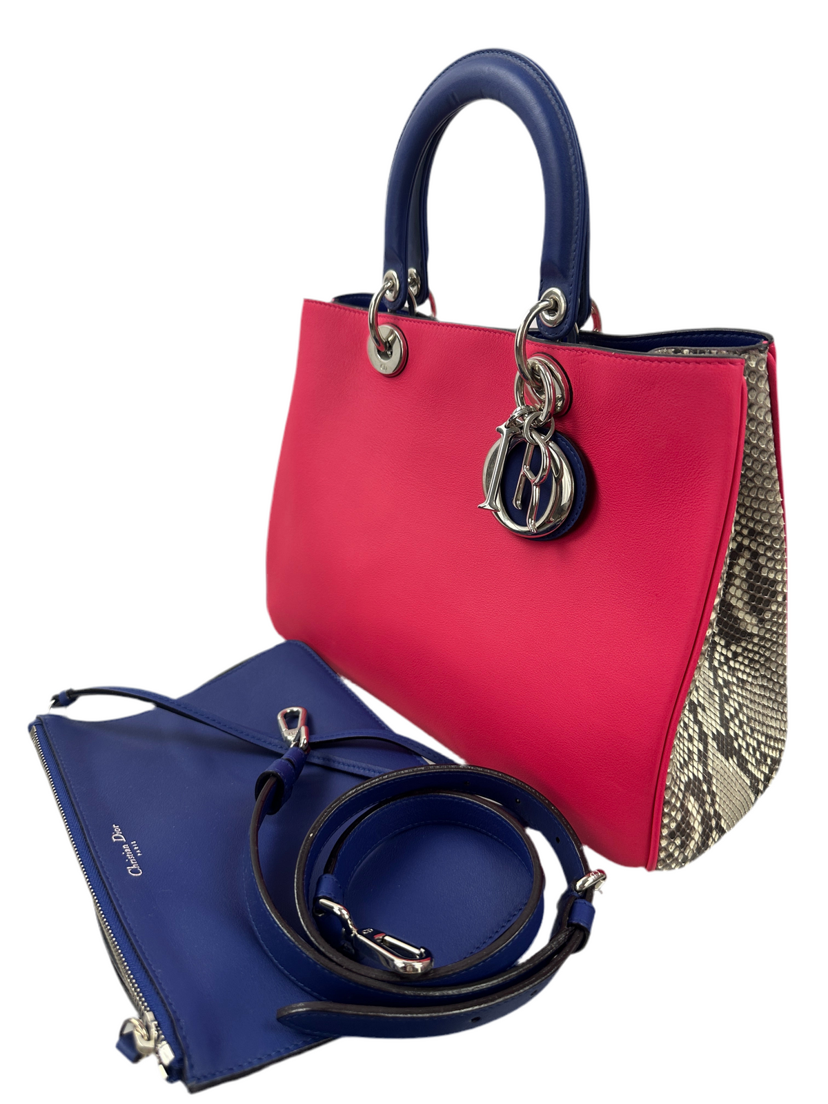 Diorissimo pink blue & python