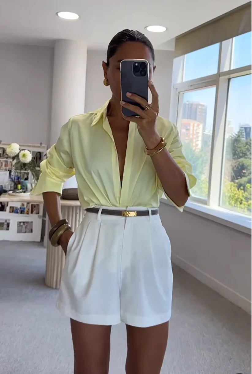 Aliz Atelier Rosina shorts white - size XS