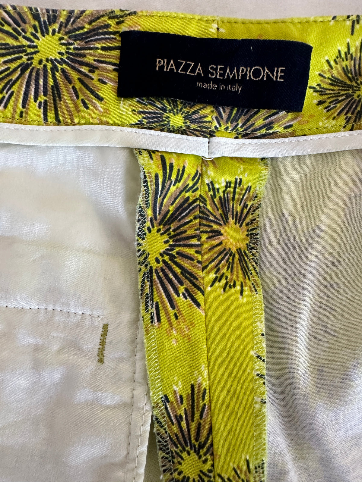 Piazza Sempione straight pants with fireworks - size 38