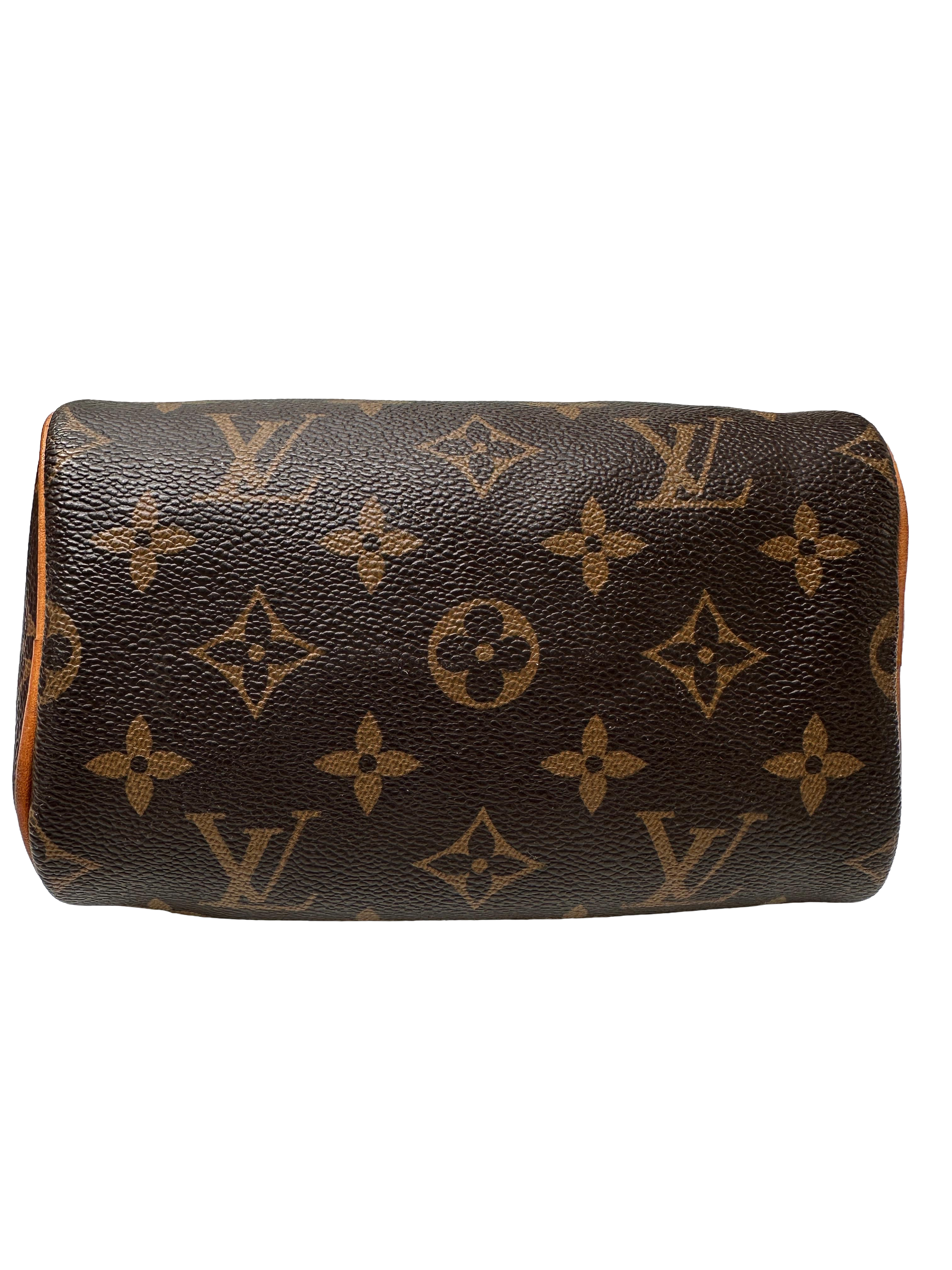 Louis Vuitton mini speedy monogram with shoulder strap