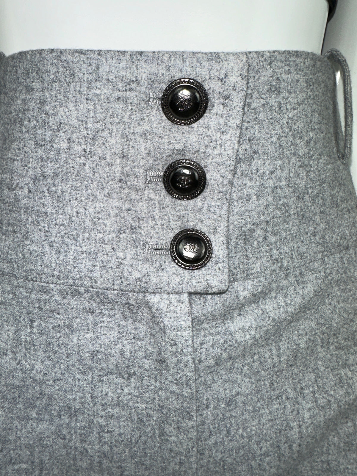 Chanel grey high-waisted pants - size 34