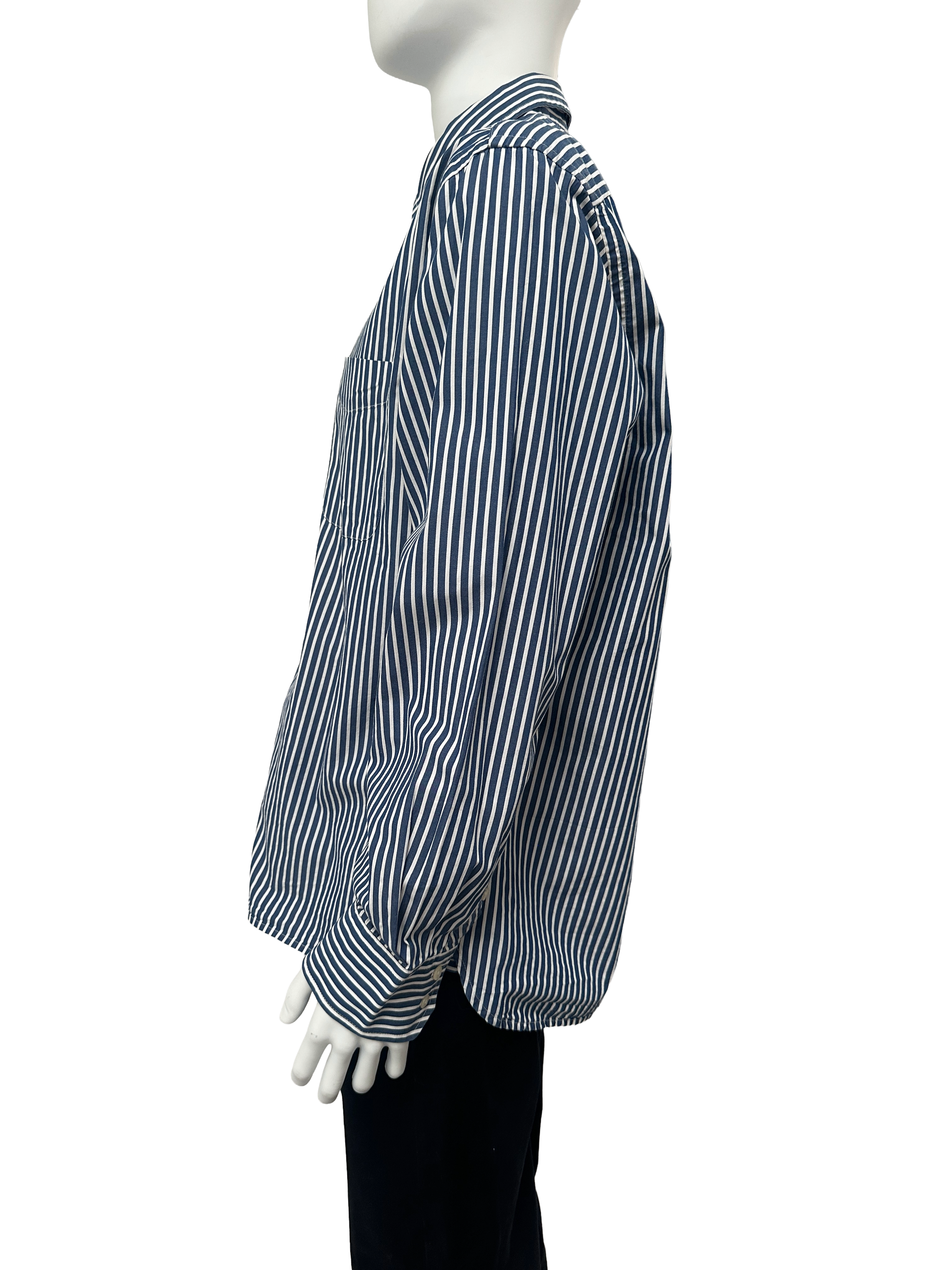 Tommy Hilfiger navy & white striped button-down shirt - size XL