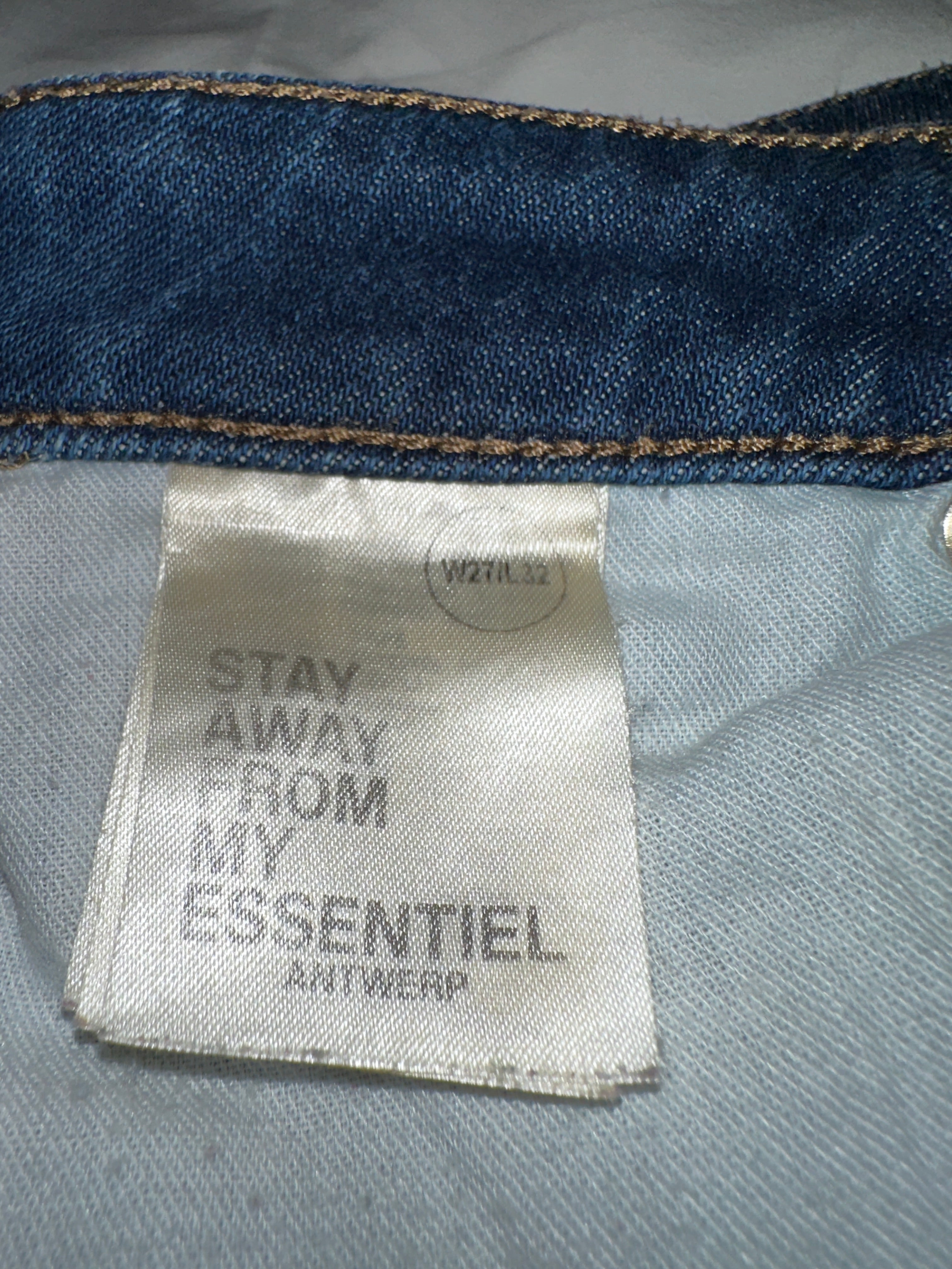 Essentiel Antwerp jeans with side stripes - size W27 / L32