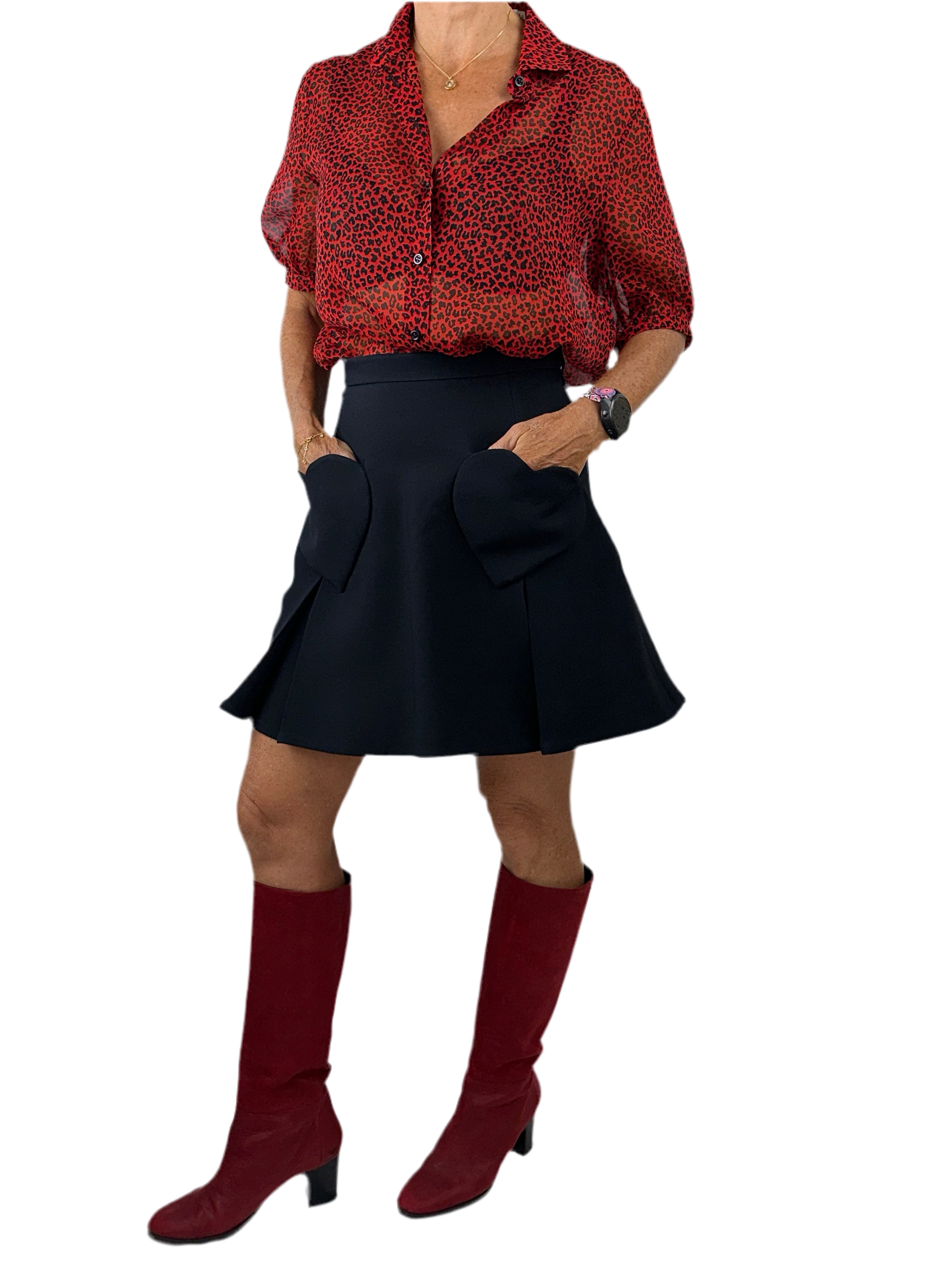 Christian DIOR Dioramour miniskirt with heart-shaped pockets - size 34