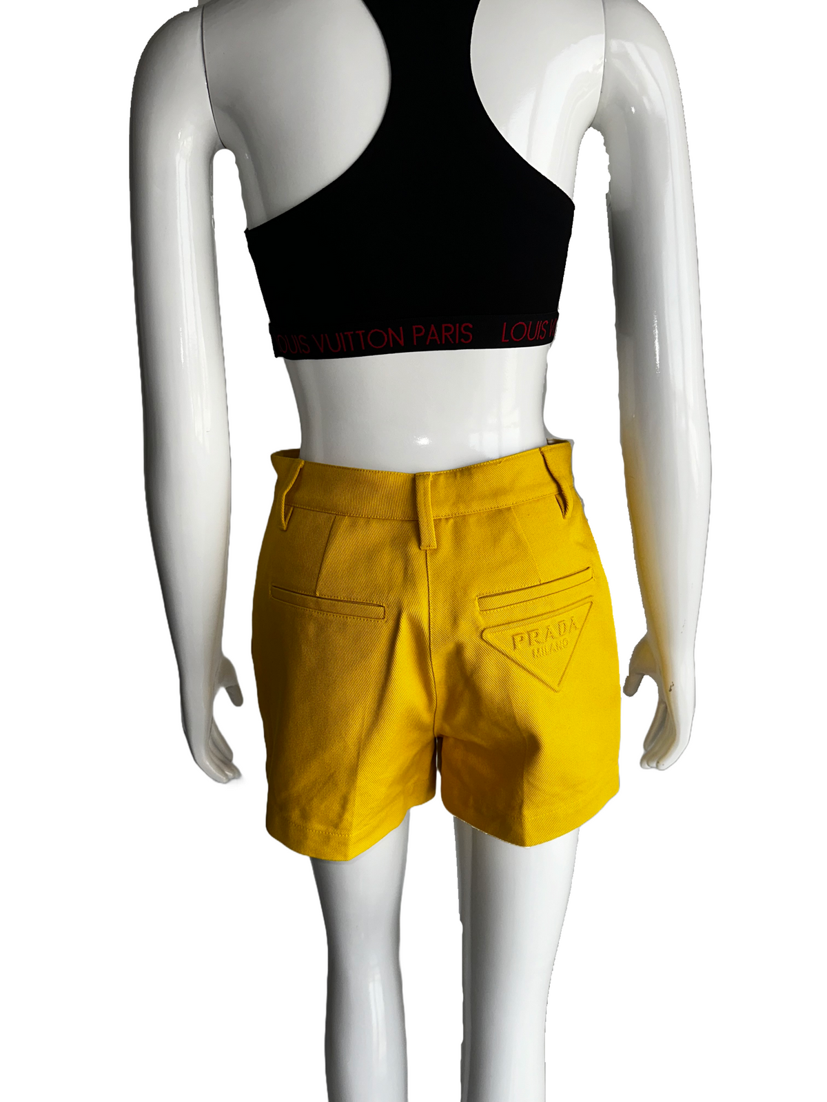 Prada yellow shorts - size 36