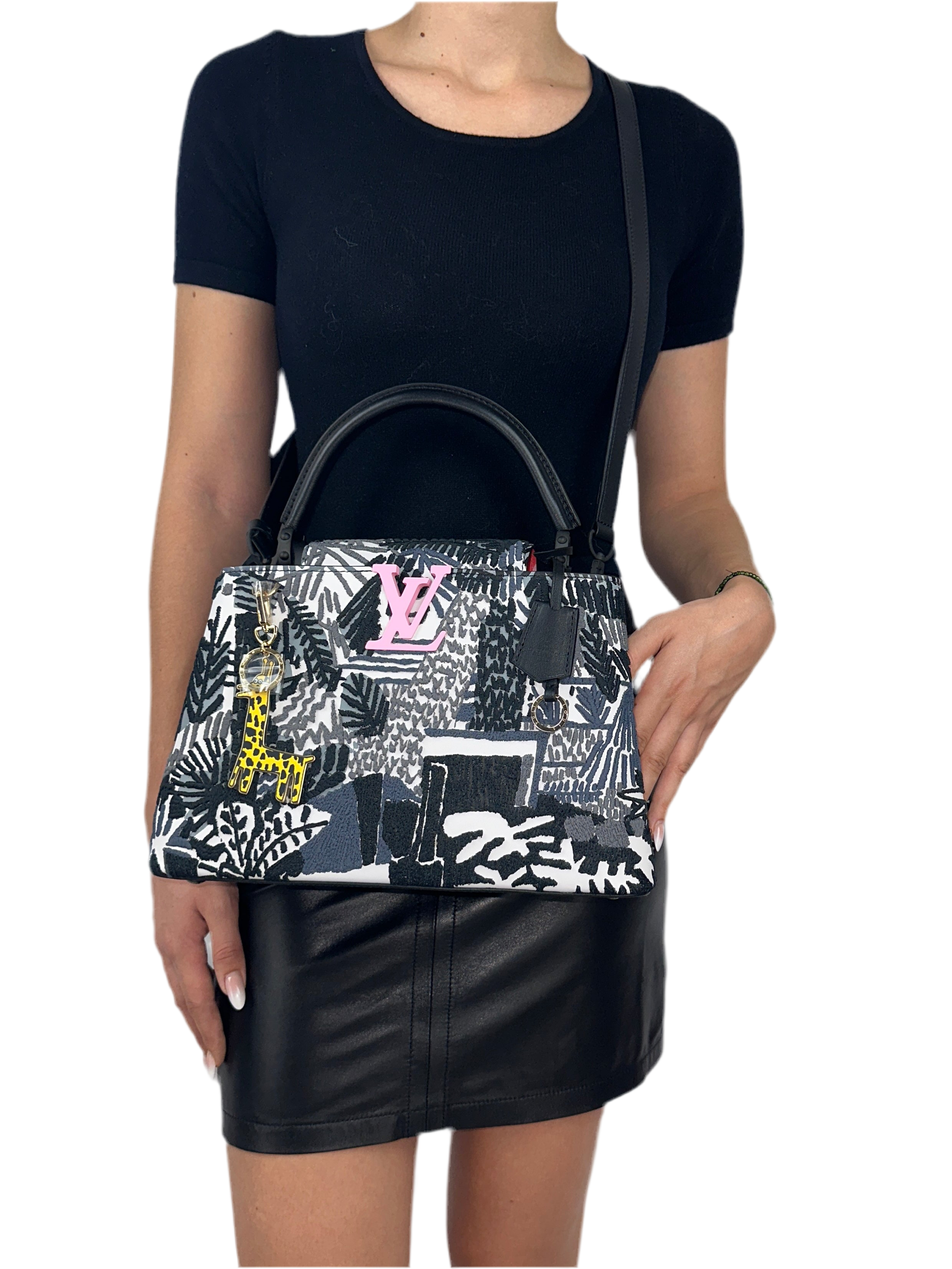 Louis Vuitton Limited Edition Arty Capucines M by Jonas Wood, N°222/300