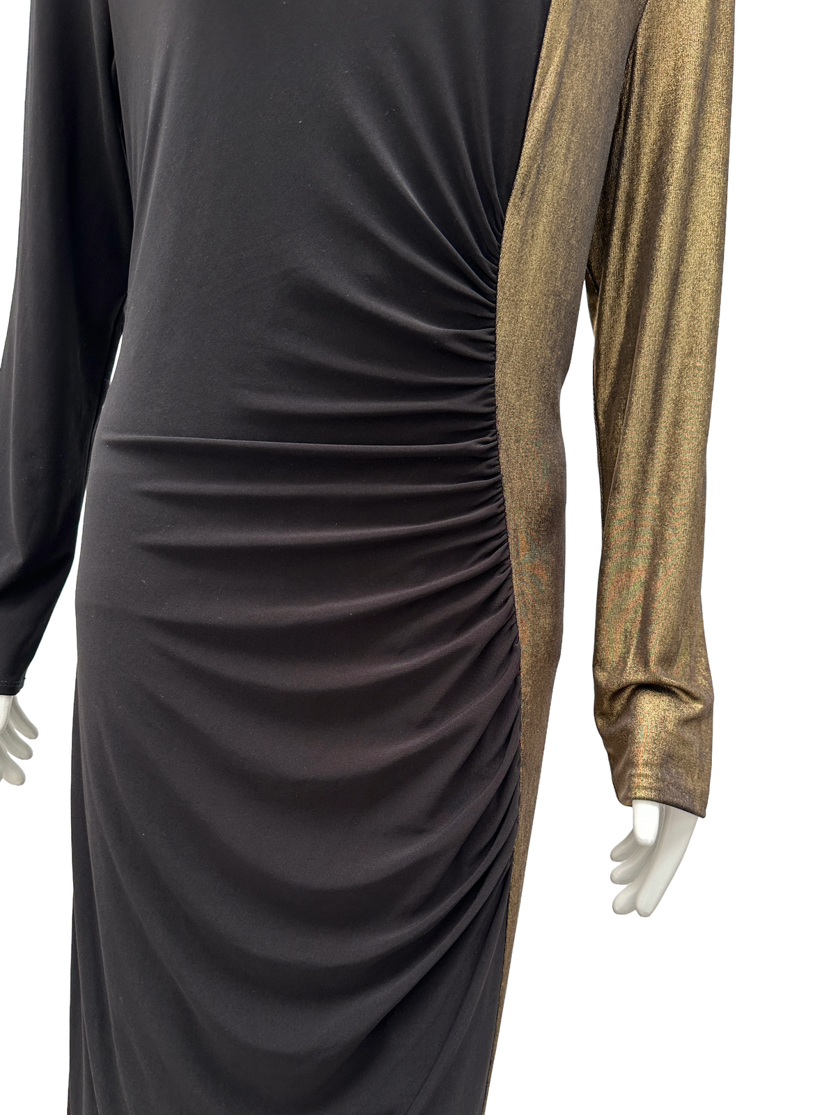 Anne Klein black and gold dress - size 40
