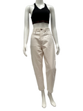 Rag & Bone white Alissa high-rise barrel leg - size 26