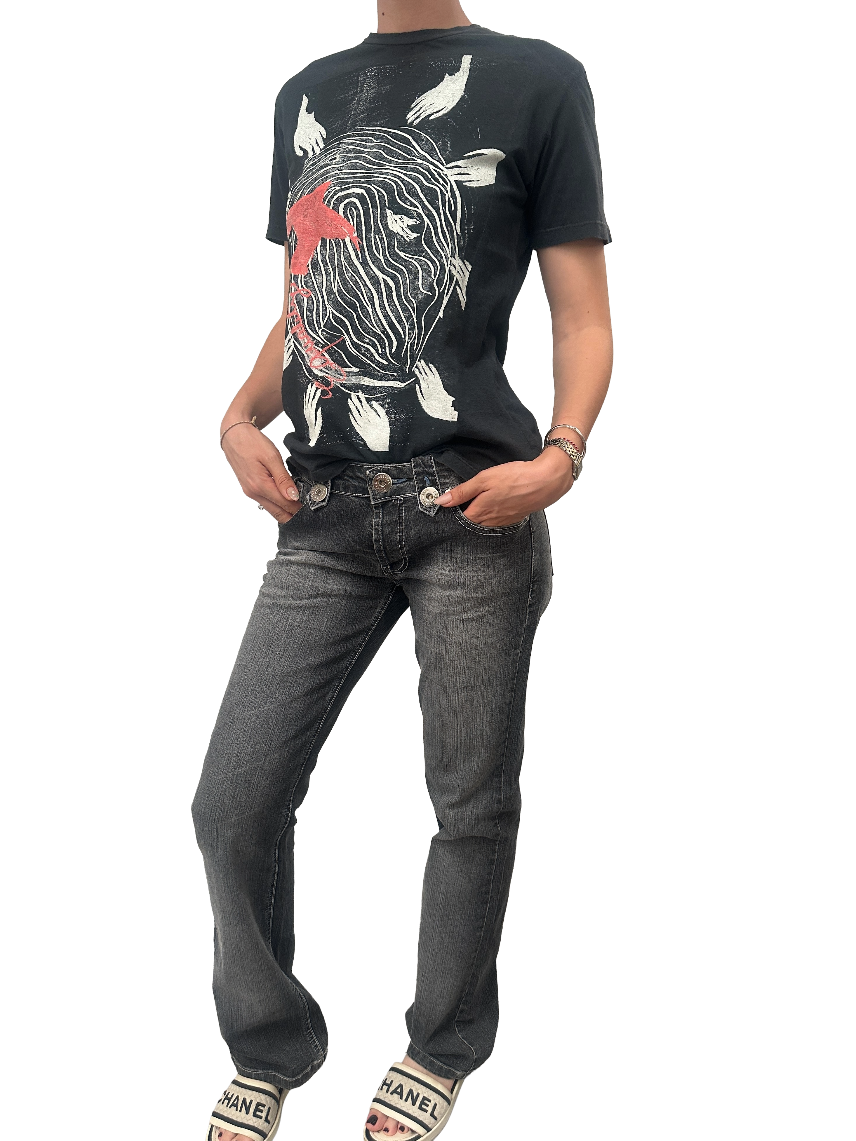 Dolce & Gabbana vintage grey flared jeans - size 33