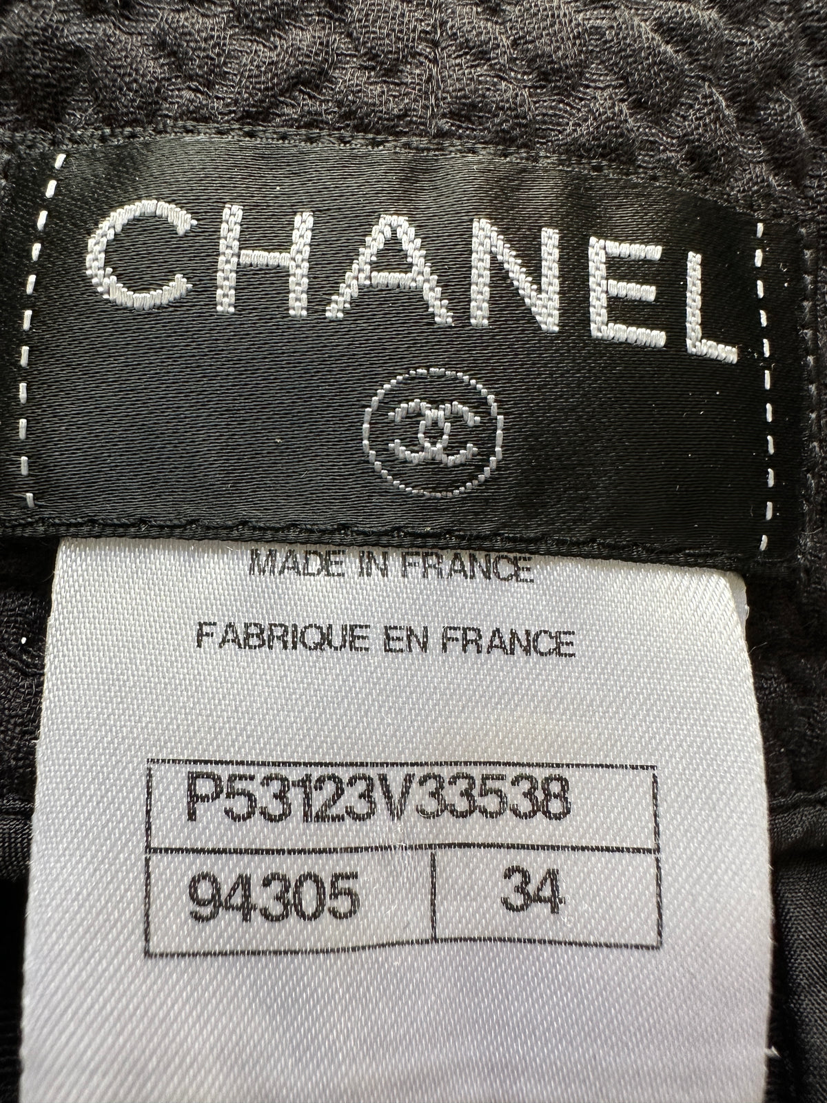 Chanel black high-waisted pants - size 34