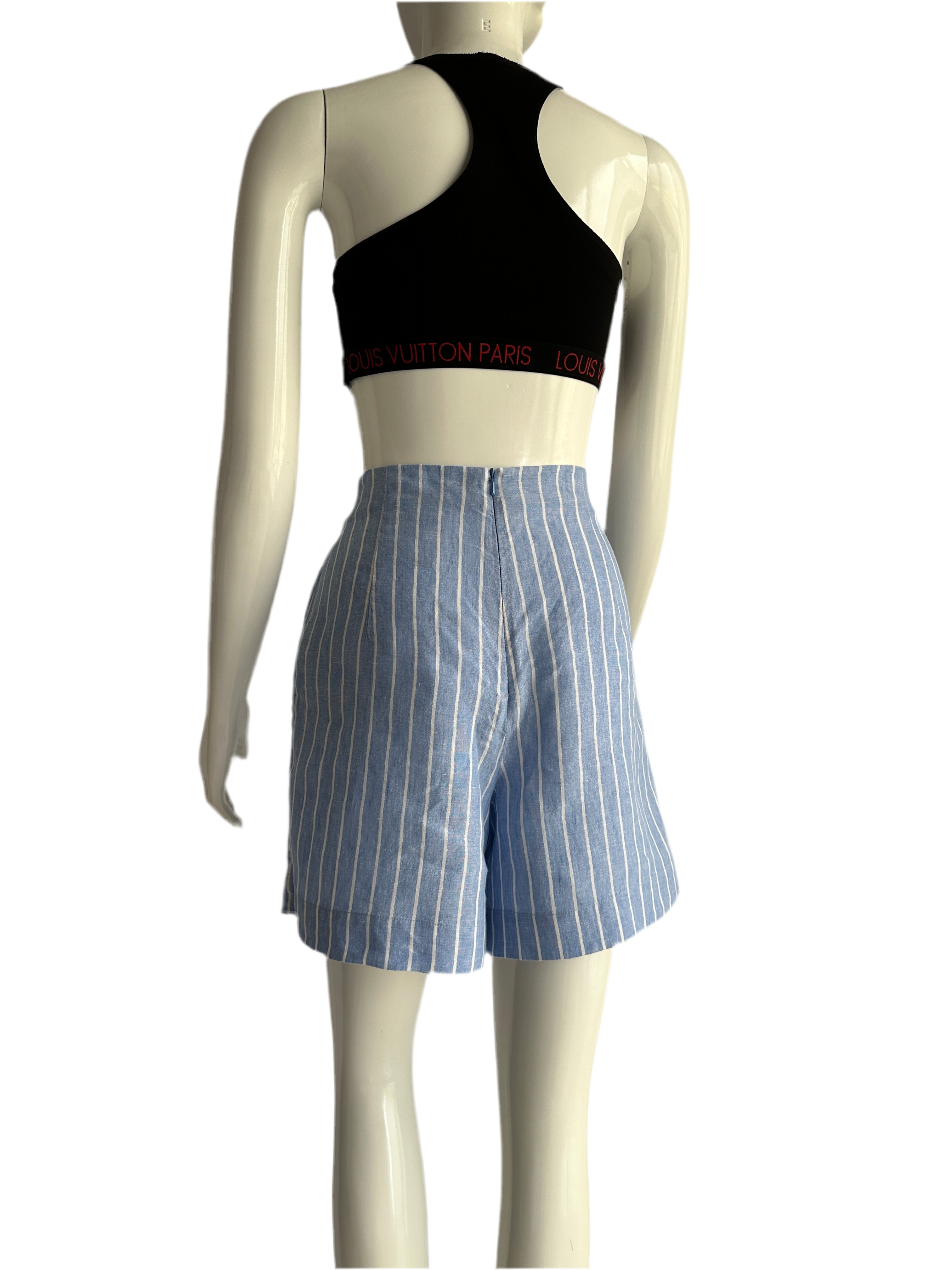 Zyga blue and white striped shorts - size 38