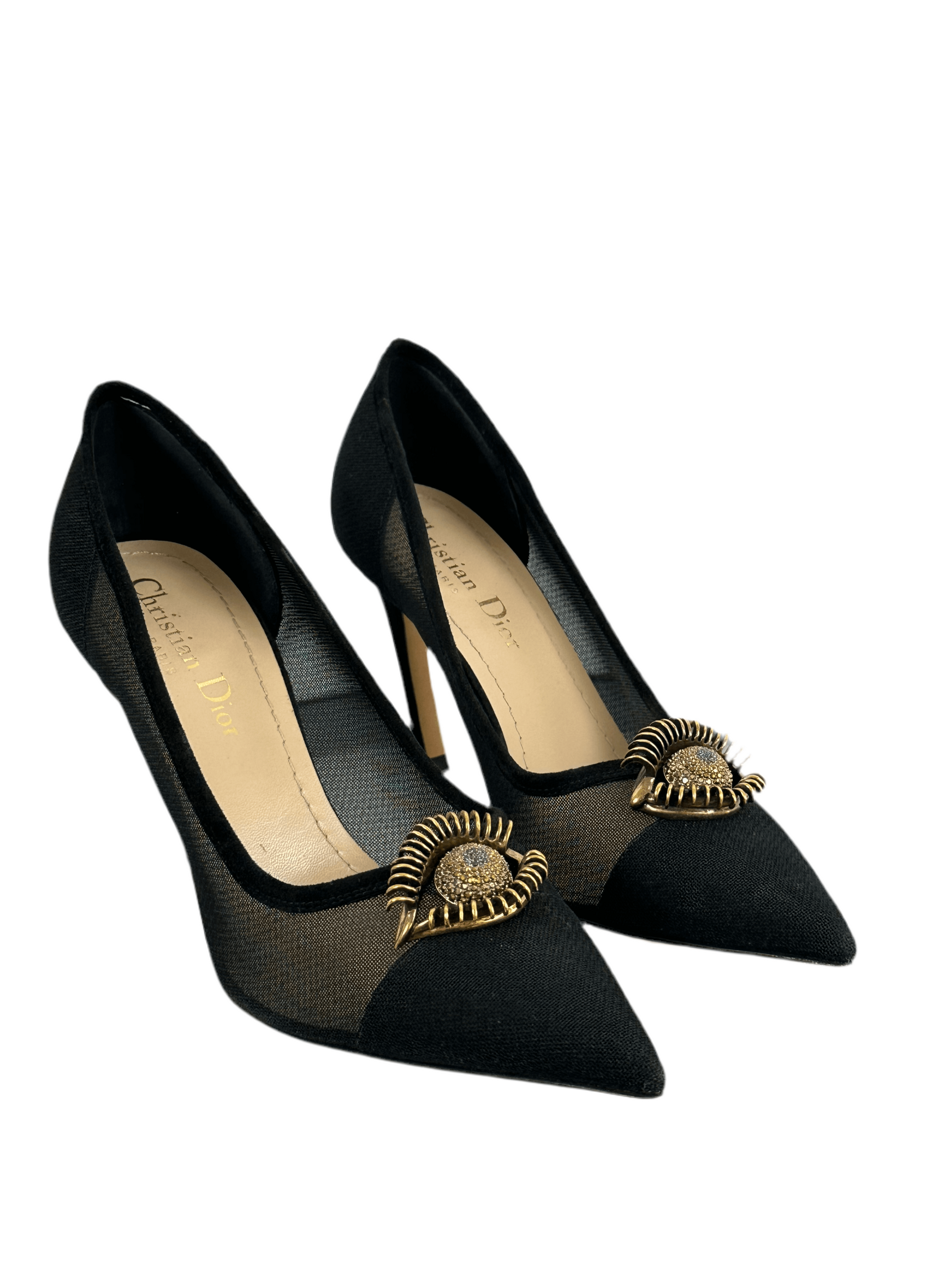 Dior Surreal-D mesh pumps with eye - size 36