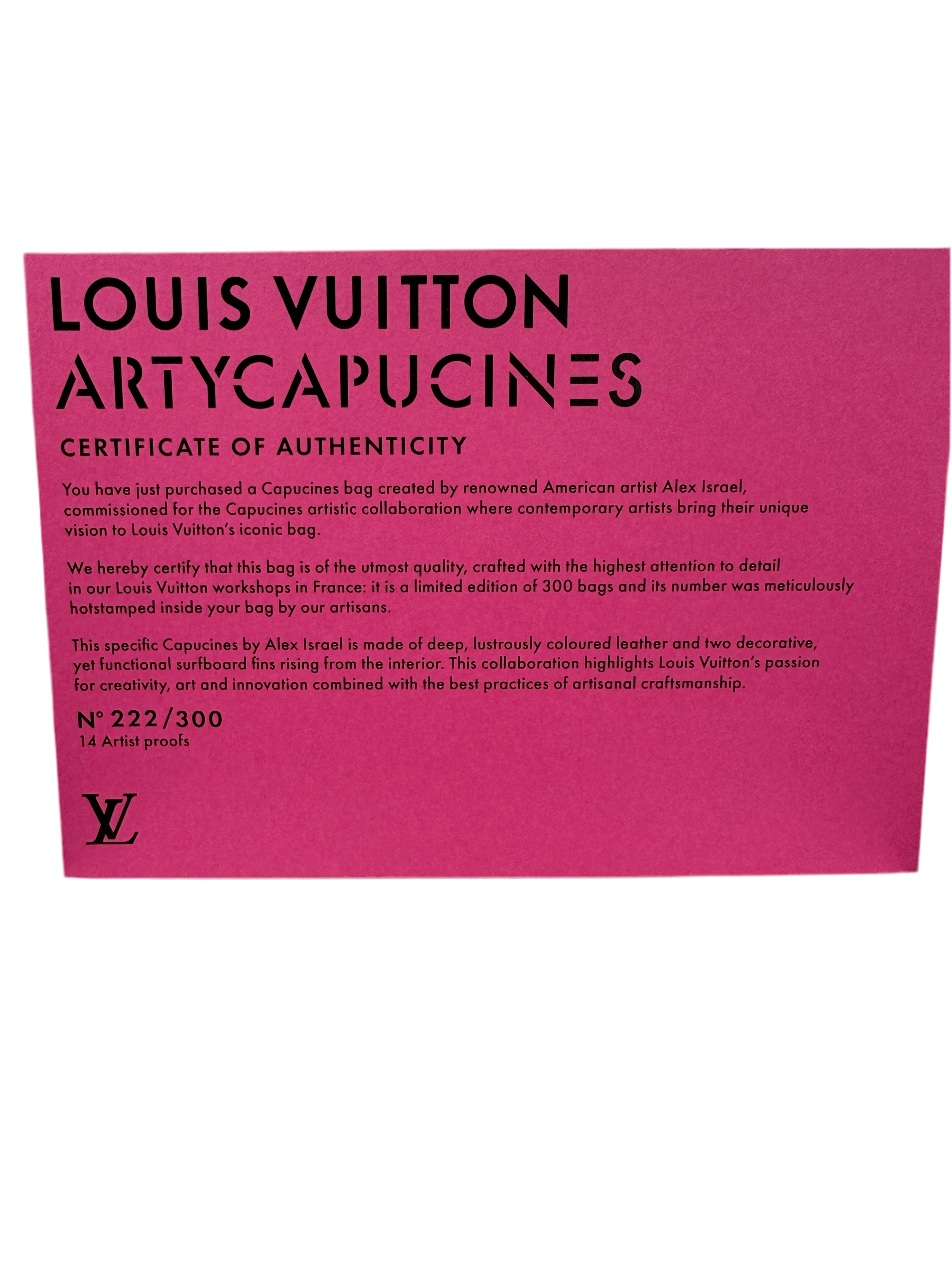 Louis Vuitton Limited Edition Arty Capucines M by Alex Israel, N°222/300