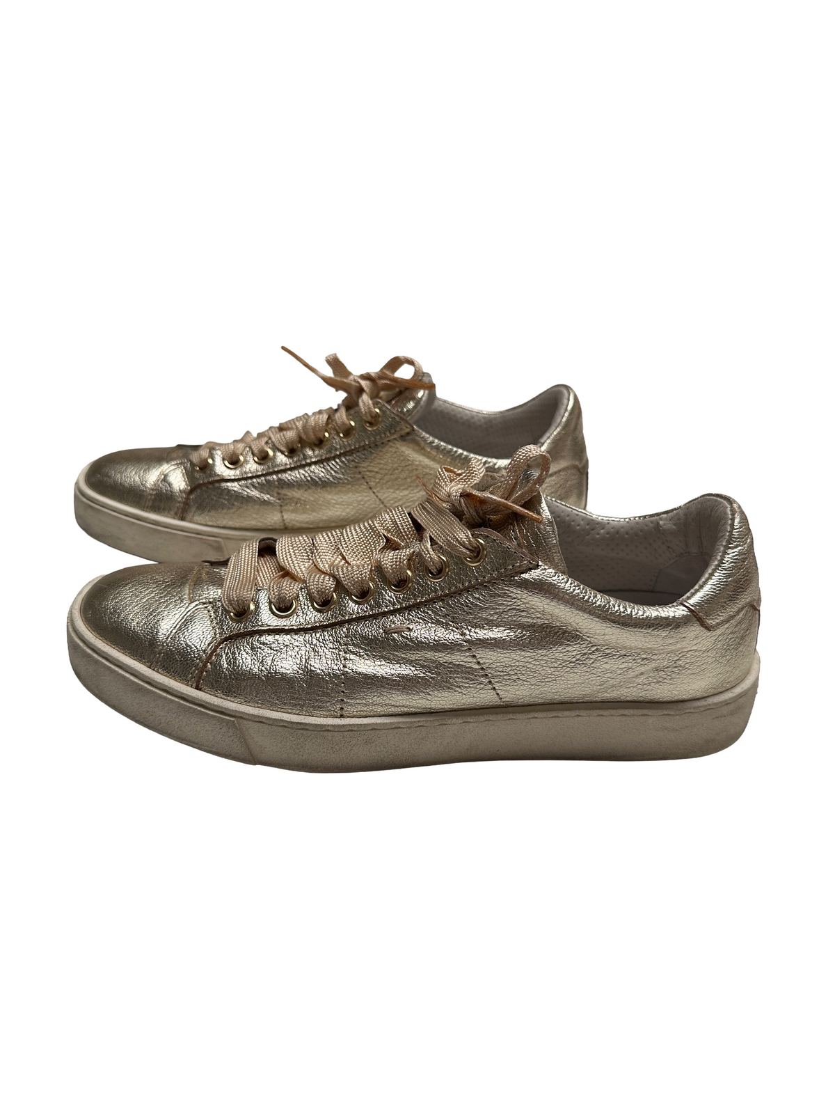 Santoni gold sneakers - size 37